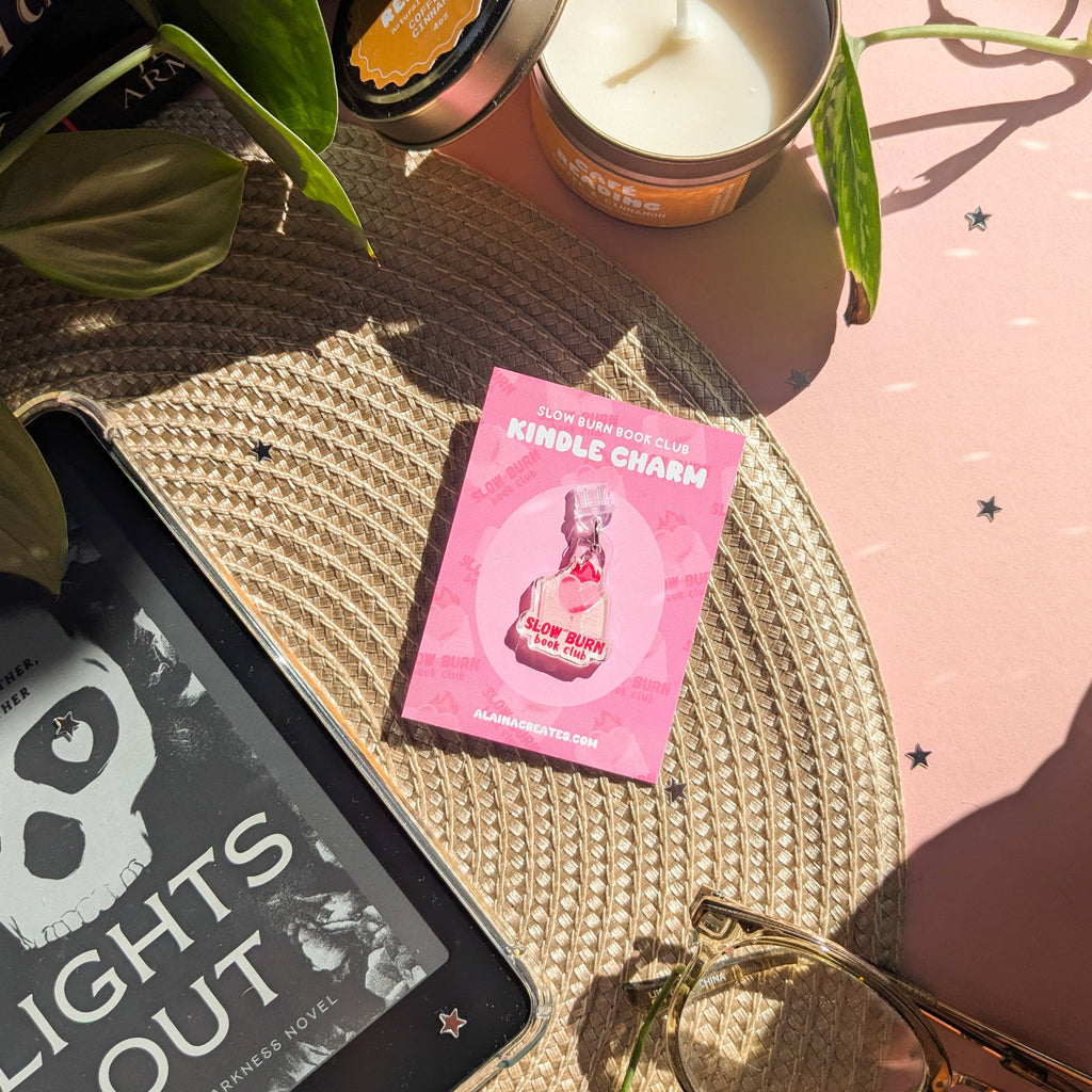 'Slow Burn Book Club' Kindle Charm