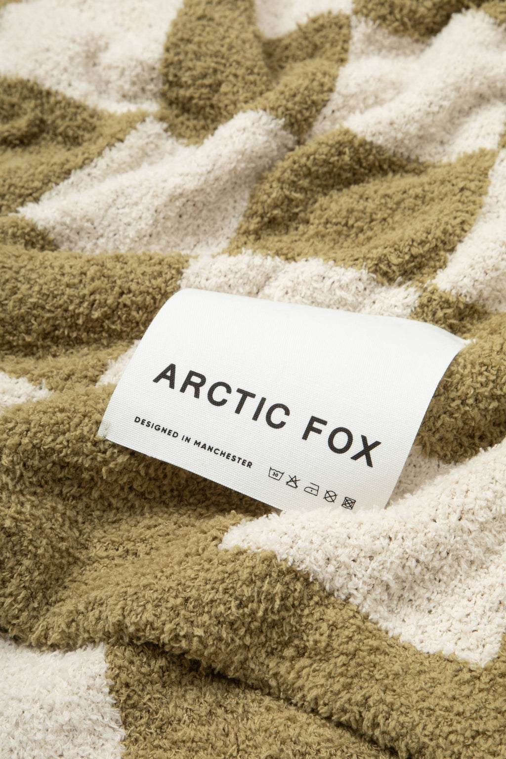 The Teddy Throw - 100% Recycled - Khaki Check - AW26