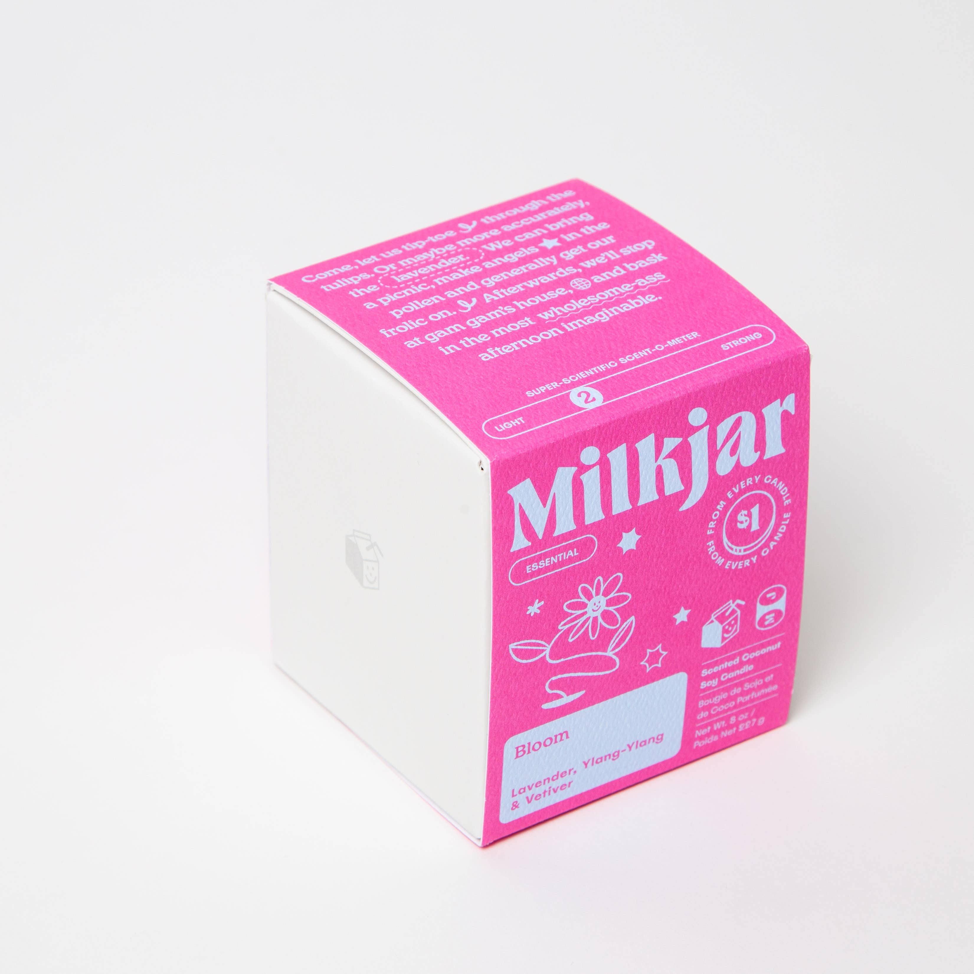Milk Jar Candle Company - Essential Oil Coconut Soy Candle