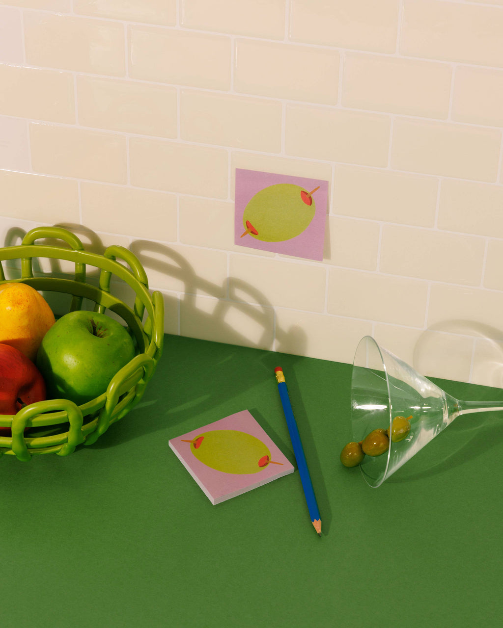 Mel Andrel - Olive Sticky Notes