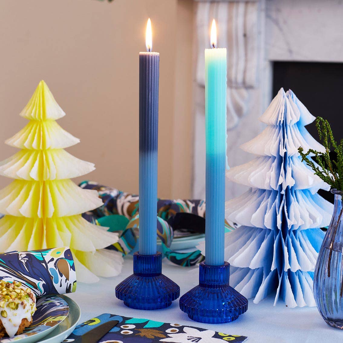 Small Glass Candle Holders Starter Set