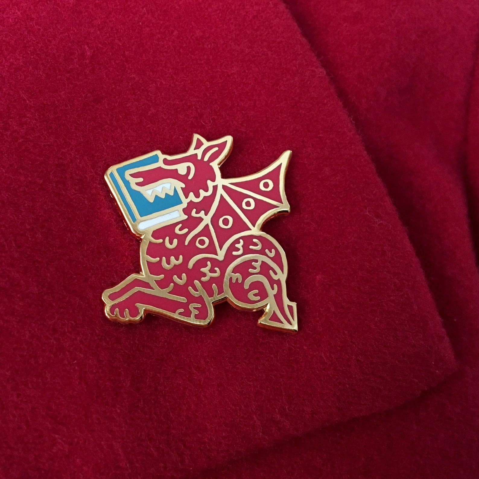 Rather Keen - Book Wyrm Enamel Pin