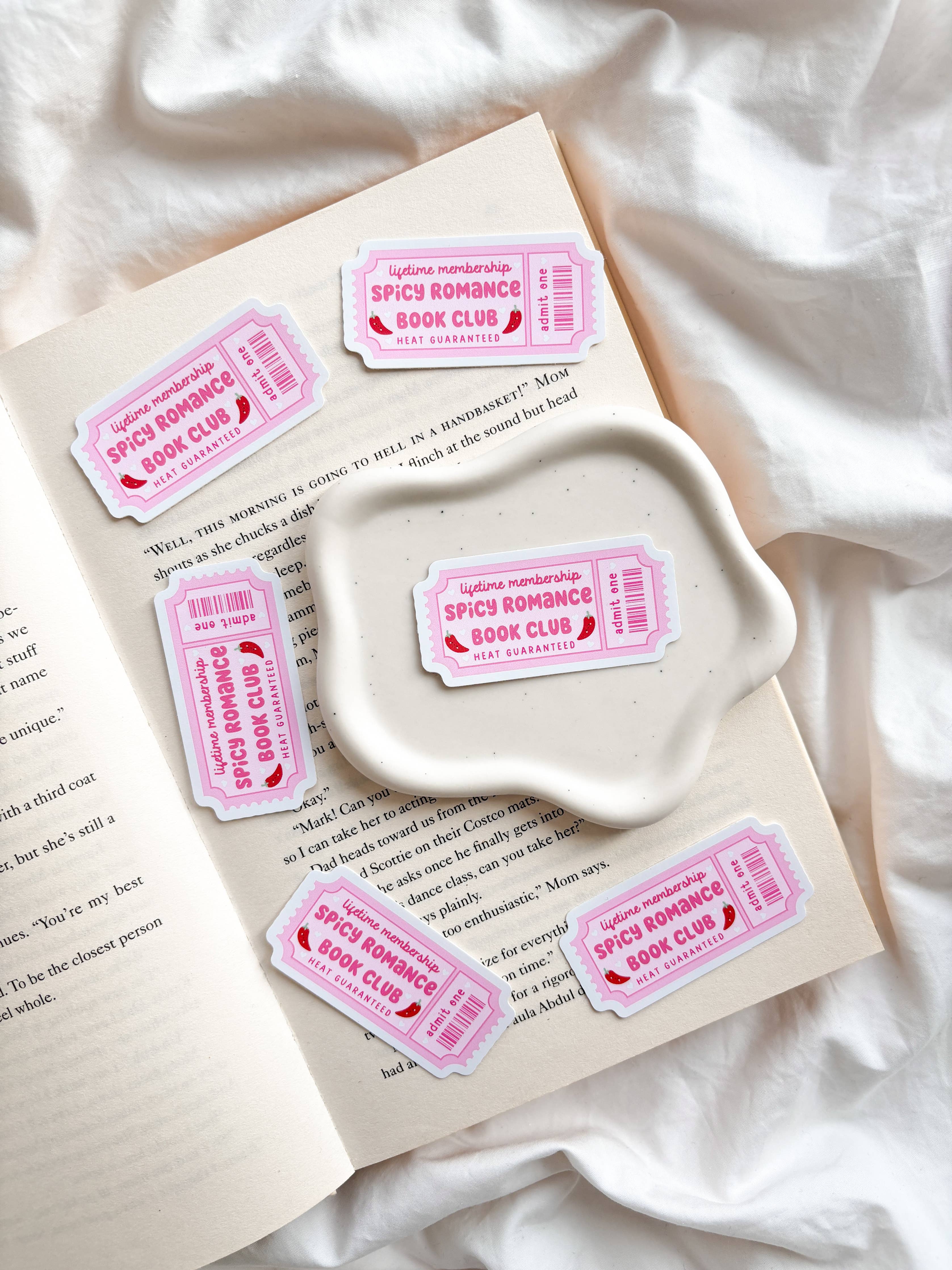 Fleurs on Sunday - Spicy Romance Book Club Ticket Sticker