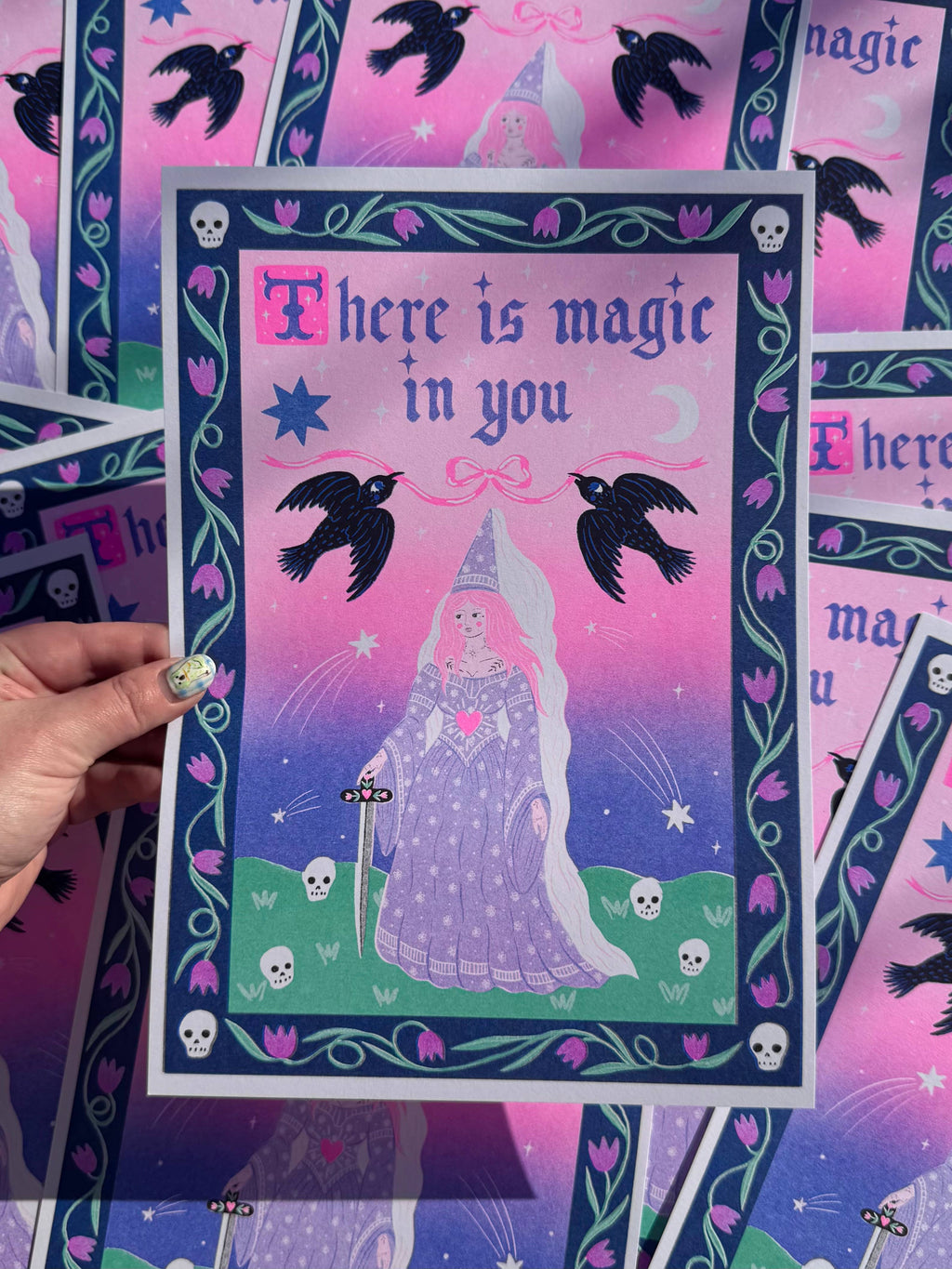 There Is Magic In You A4 Risograph Print