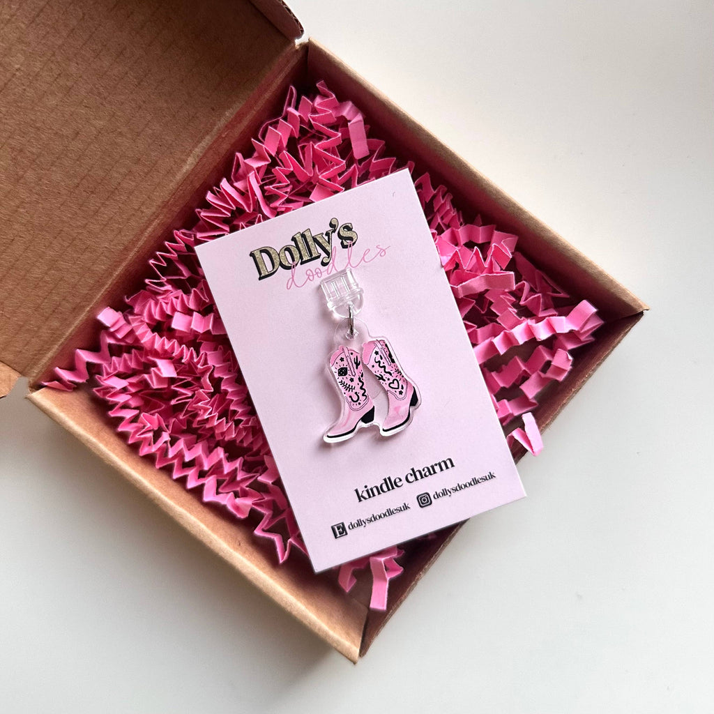 Dolly's Doodles - Cowboy Boots Kindle Charm