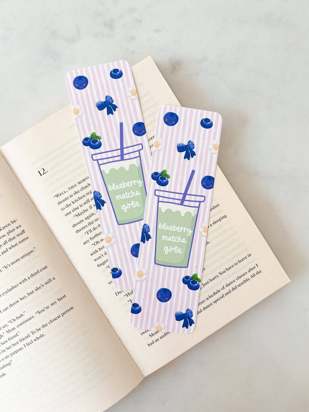 Blueberry Matcha Girlie Bookmark