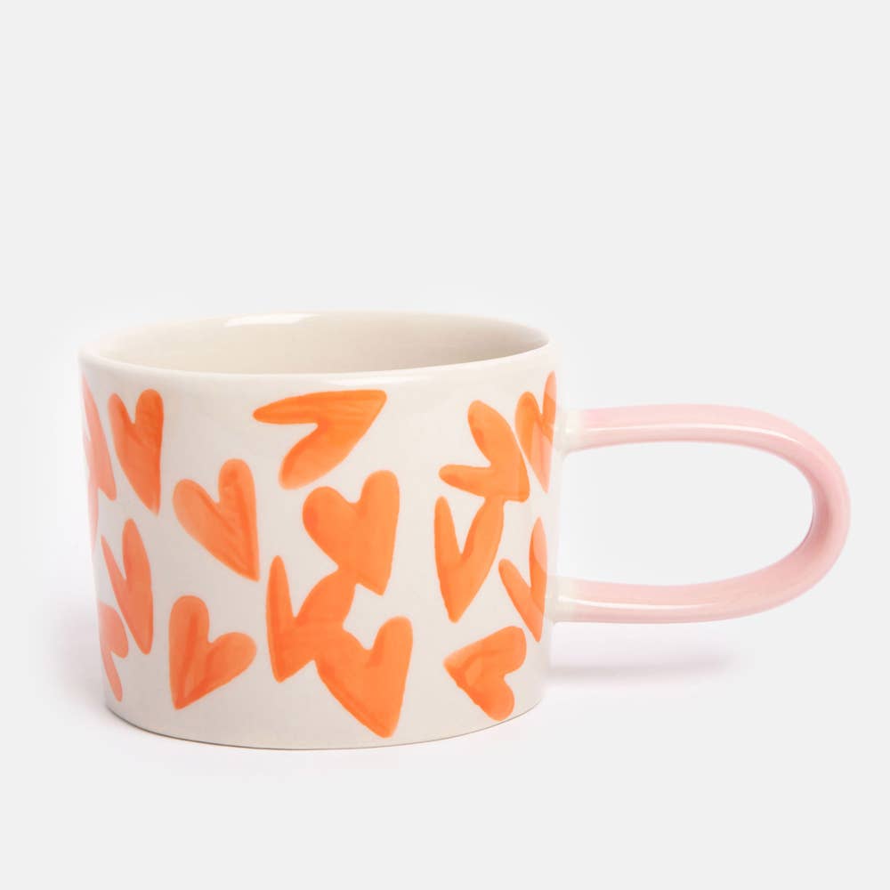 Caroline Gardner - Coral Heart Mug