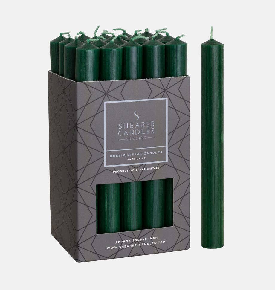 Shearer Candles - Green 8 inch Dinner Candles