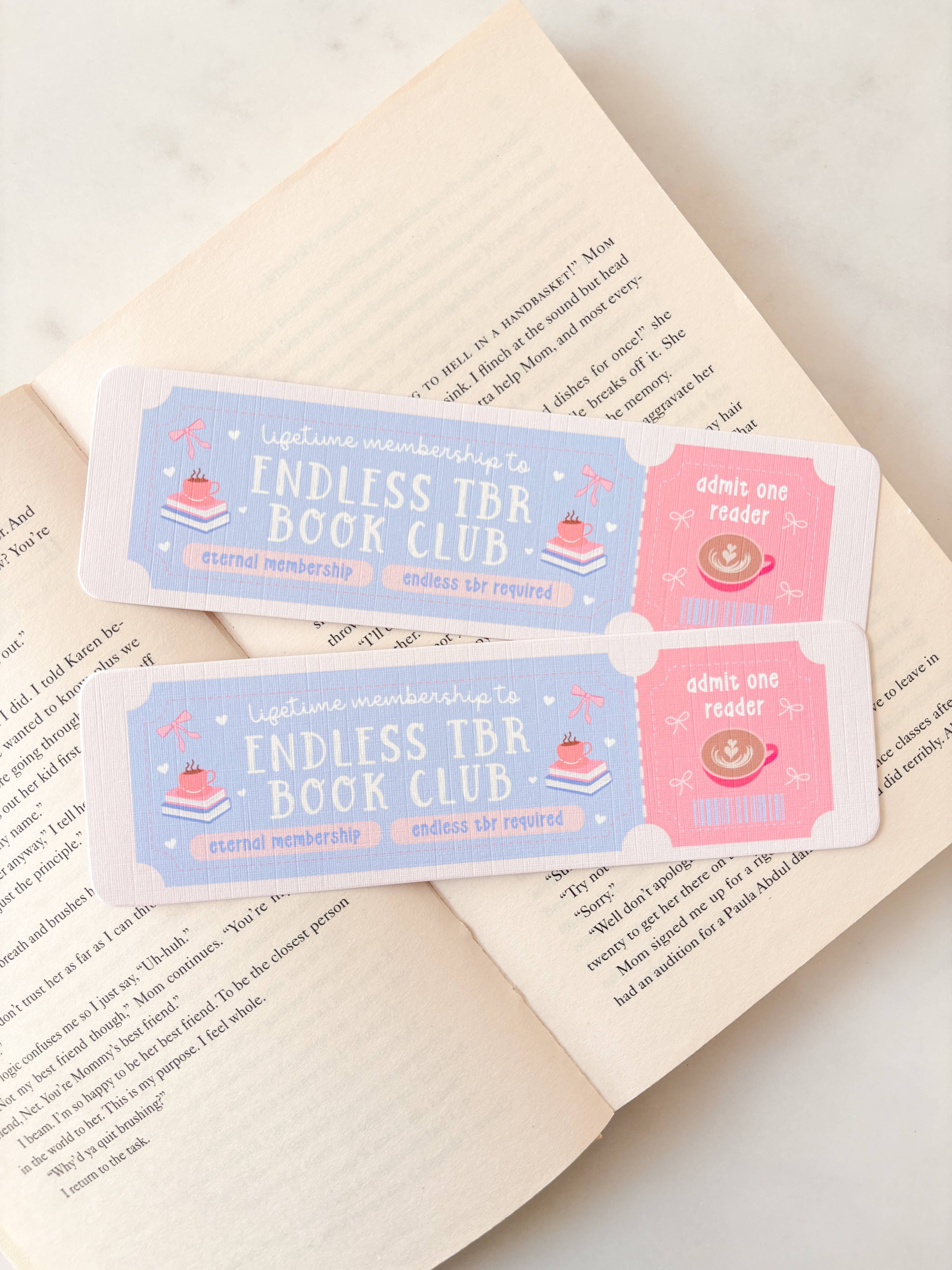 Endless TBR Book Club Bookmark