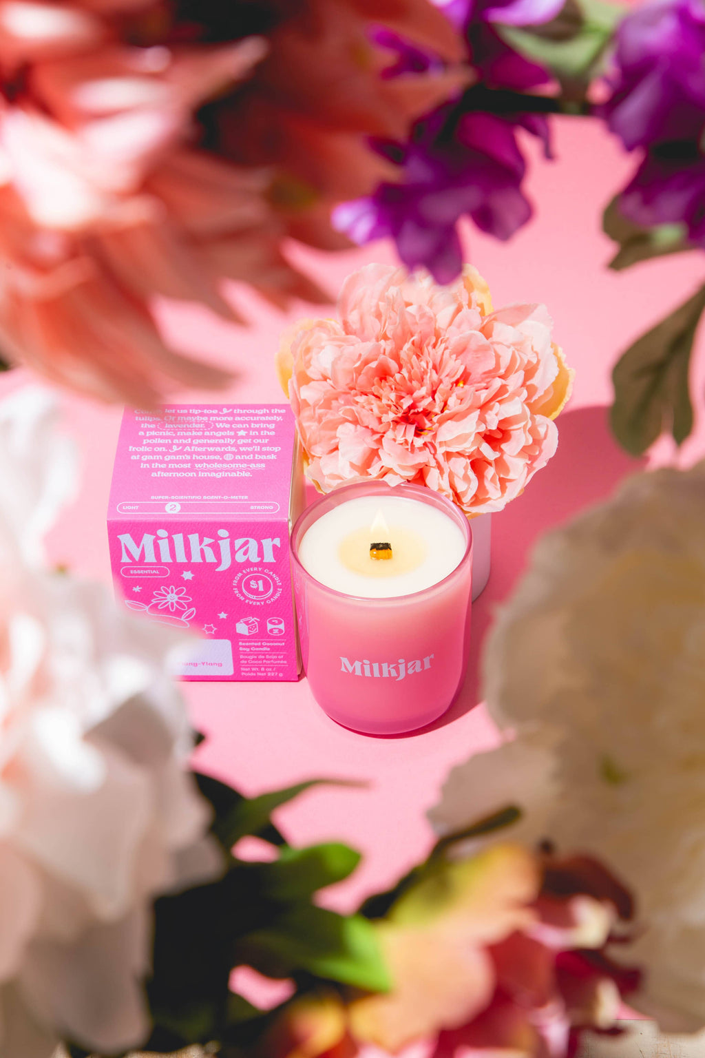Milk Jar Candle Company - Essential Oil Coconut Soy Candle