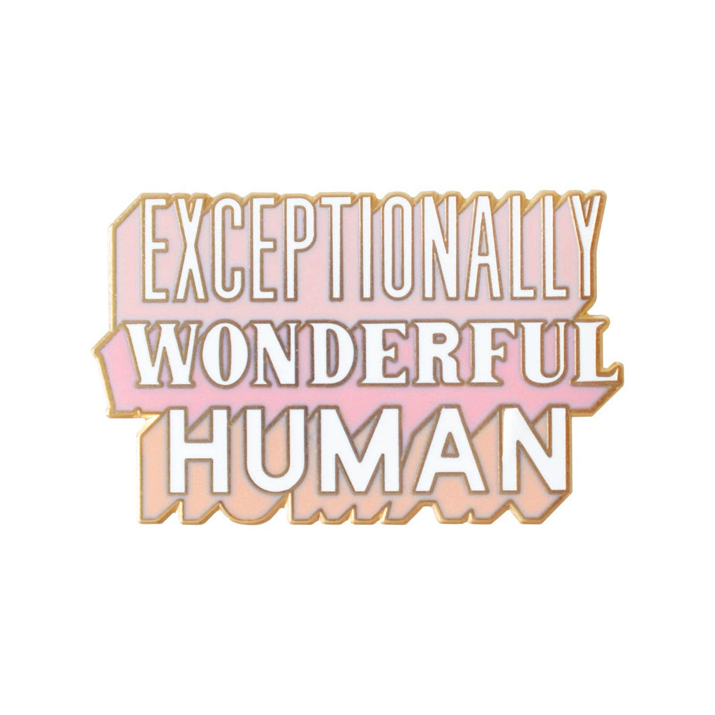 Alphabet Bags - Exceptionally Wonderful Human Enamel Pin