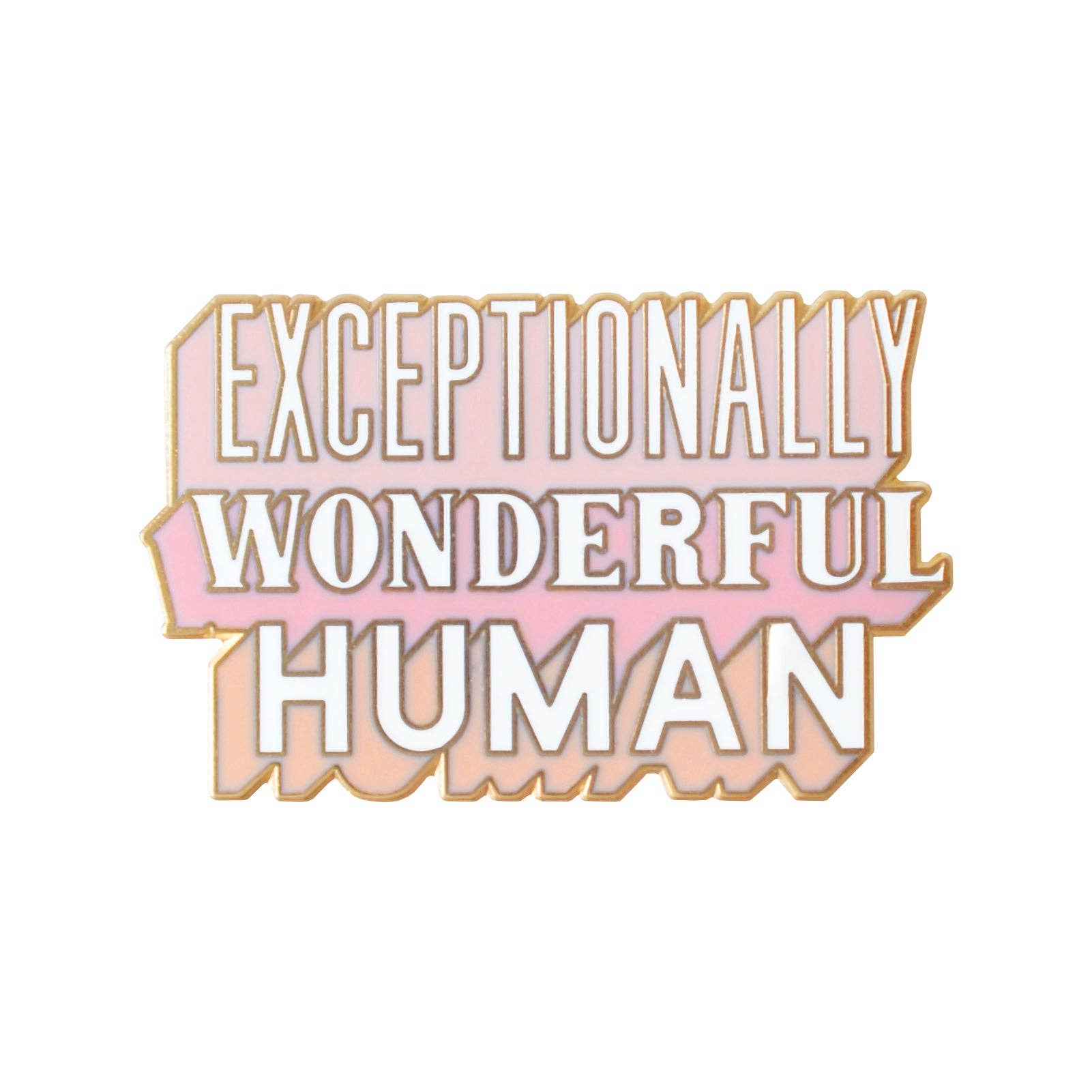 Alphabet Bags - Exceptionally Wonderful Human Enamel Pin
