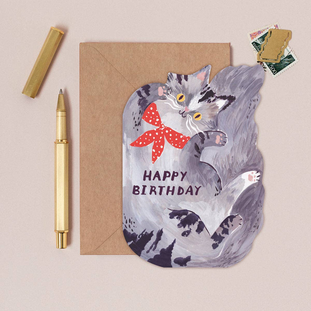 Bandana Cat Birthday Card | Cat Lover Birthday Cards
