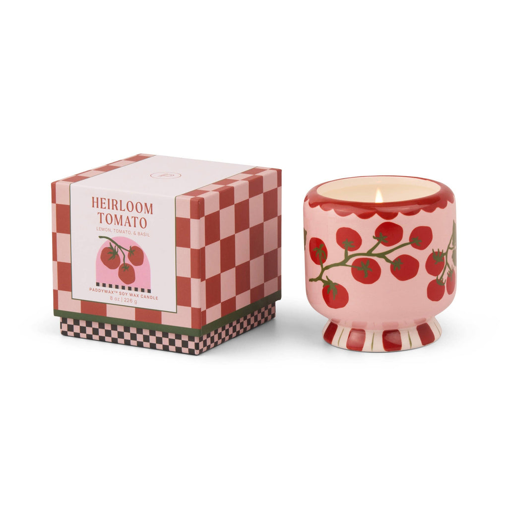 A Dopo 8oz/226g Tomato Vine Ceramic Candle - Heirloom Tomato
