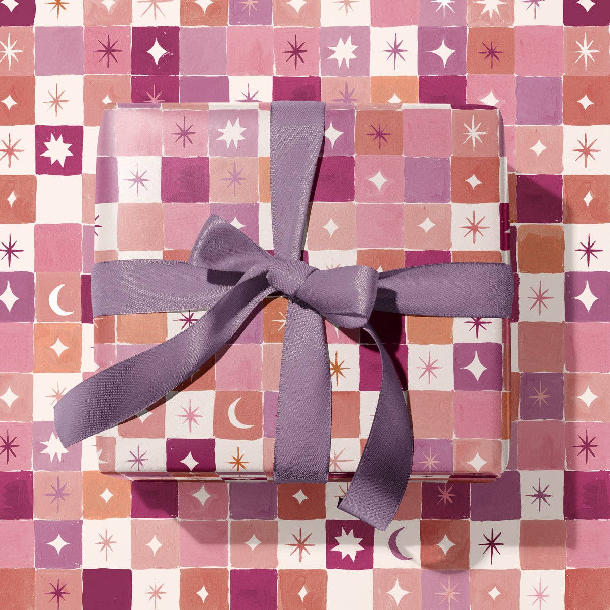 Dream Quilt Gift Wrap | Quilted Stars Wrapping Paper Sheets