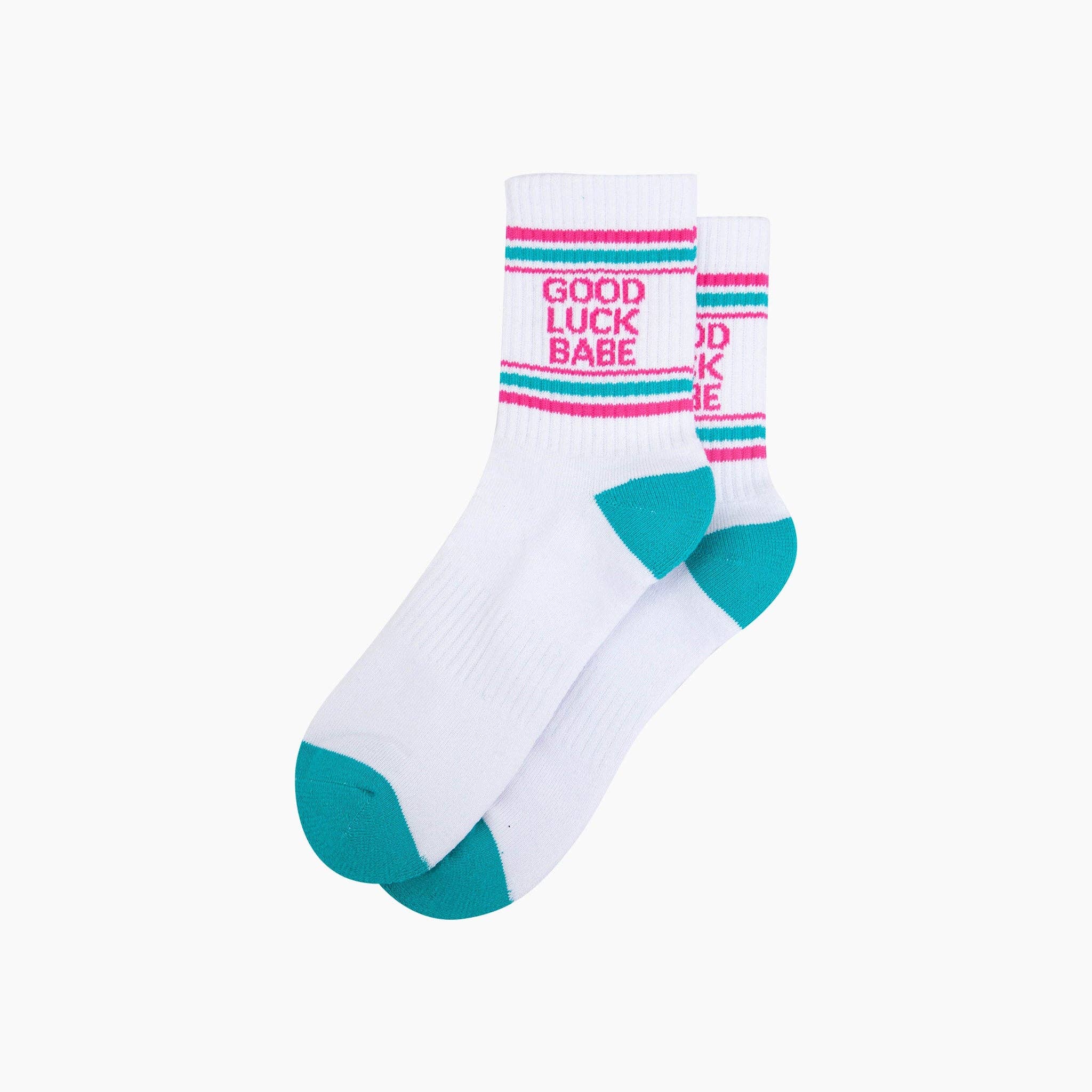 Good Luck Organic Cotton Sports Socks in White