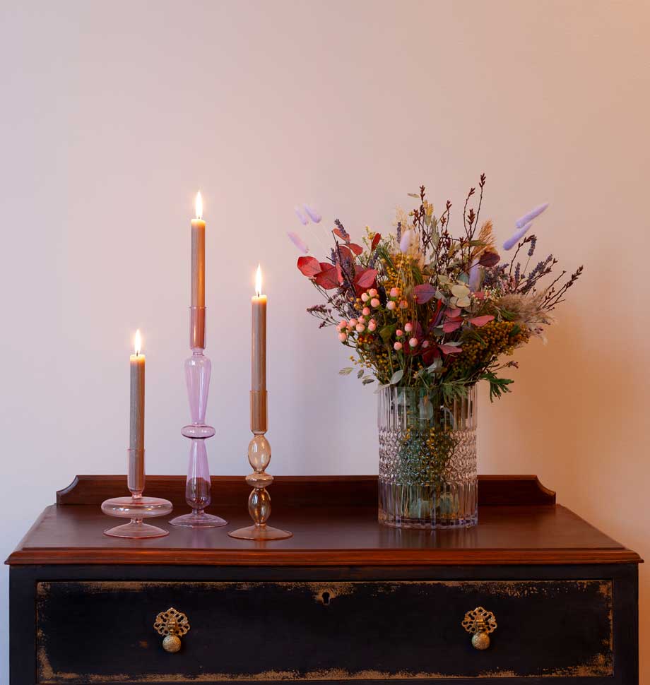 Shearer Candles - Taupe 8 inch Dinner Candles