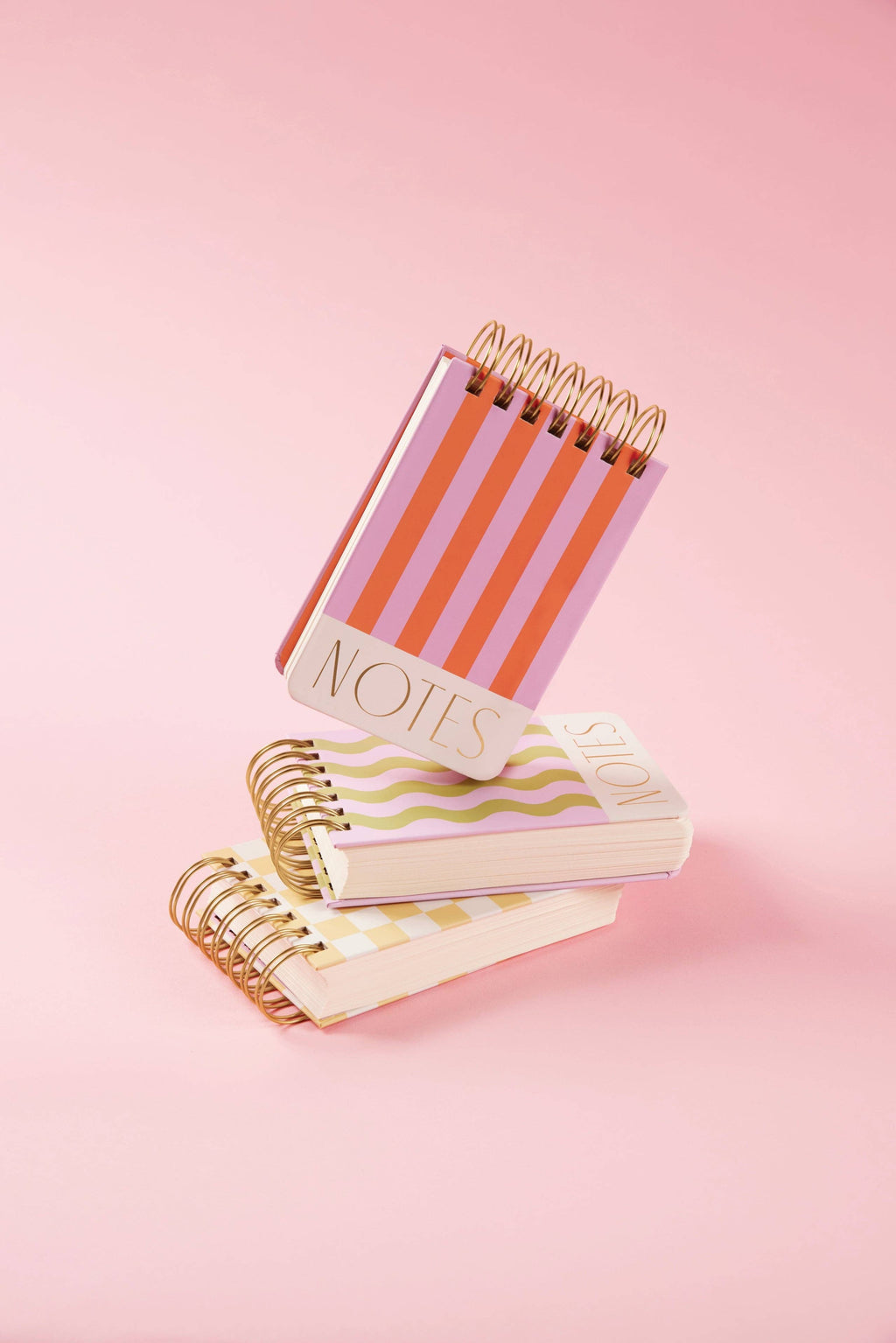 Twin Wire Chunky Notepad - Checks