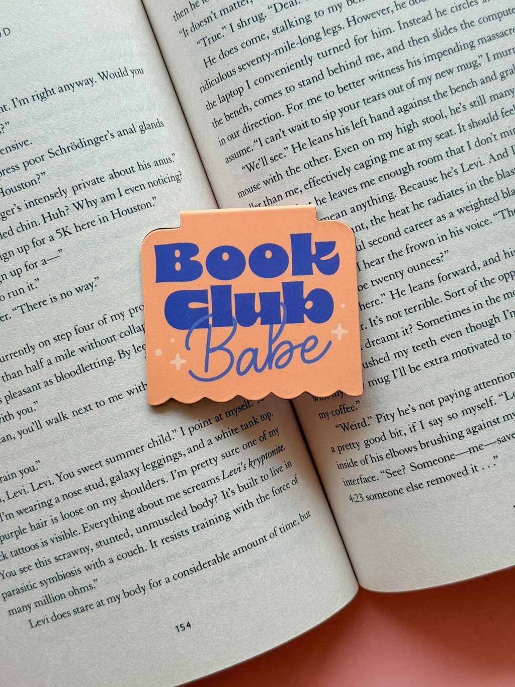 Yellow Book Club Babes Magnetic Bookmark