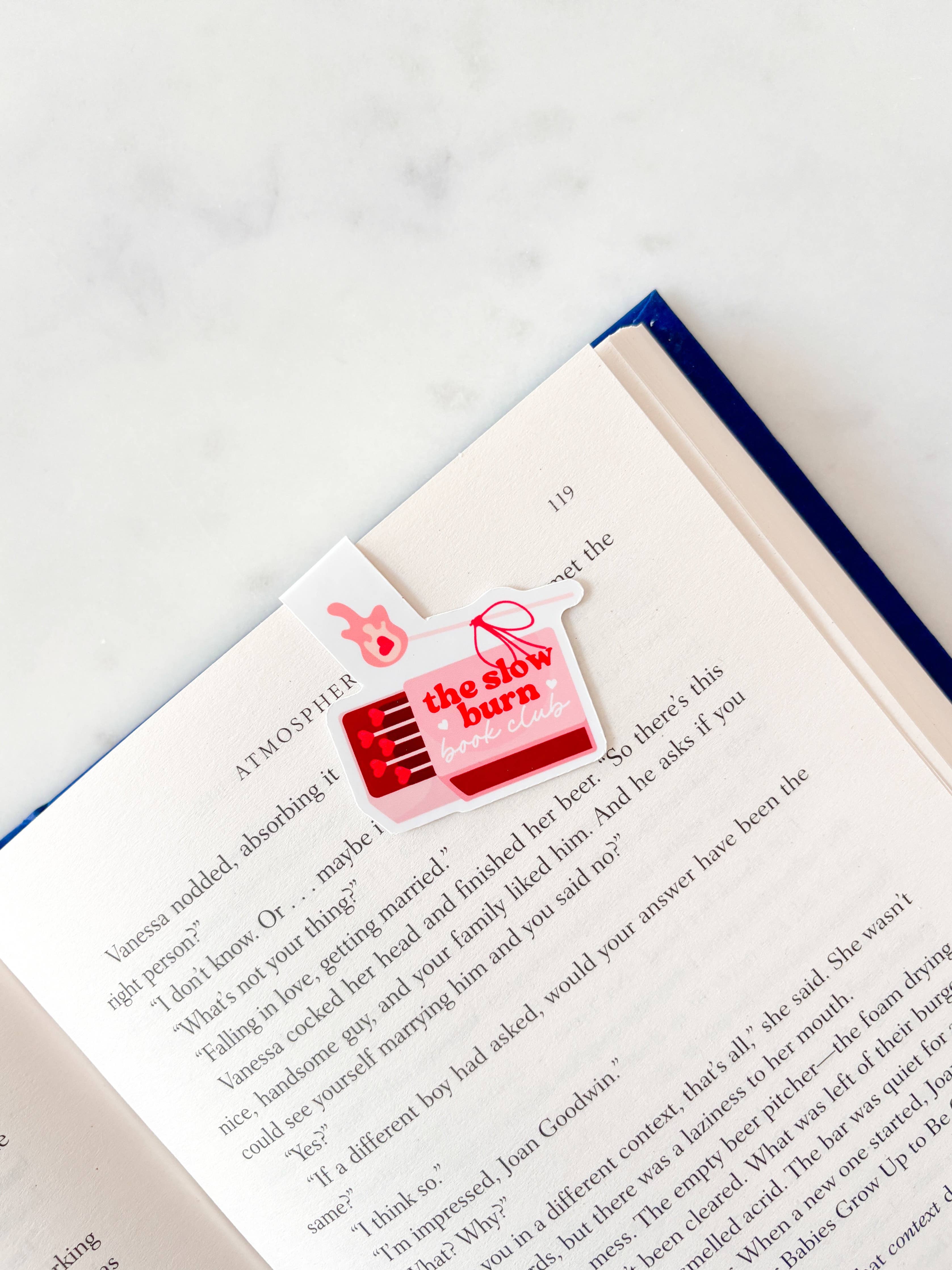 Fleurs on Sunday - Slow Burn Book Club Magnetic Bookmark