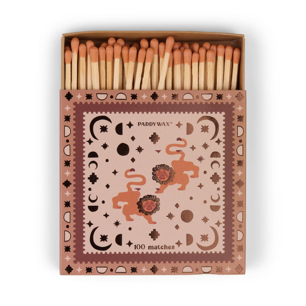 Paddywax Jumbo Boxed Matches  - Lions