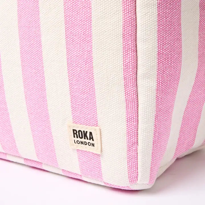 Hampstead Lunch Bag in Sherbet Stripe Cotton Canvas