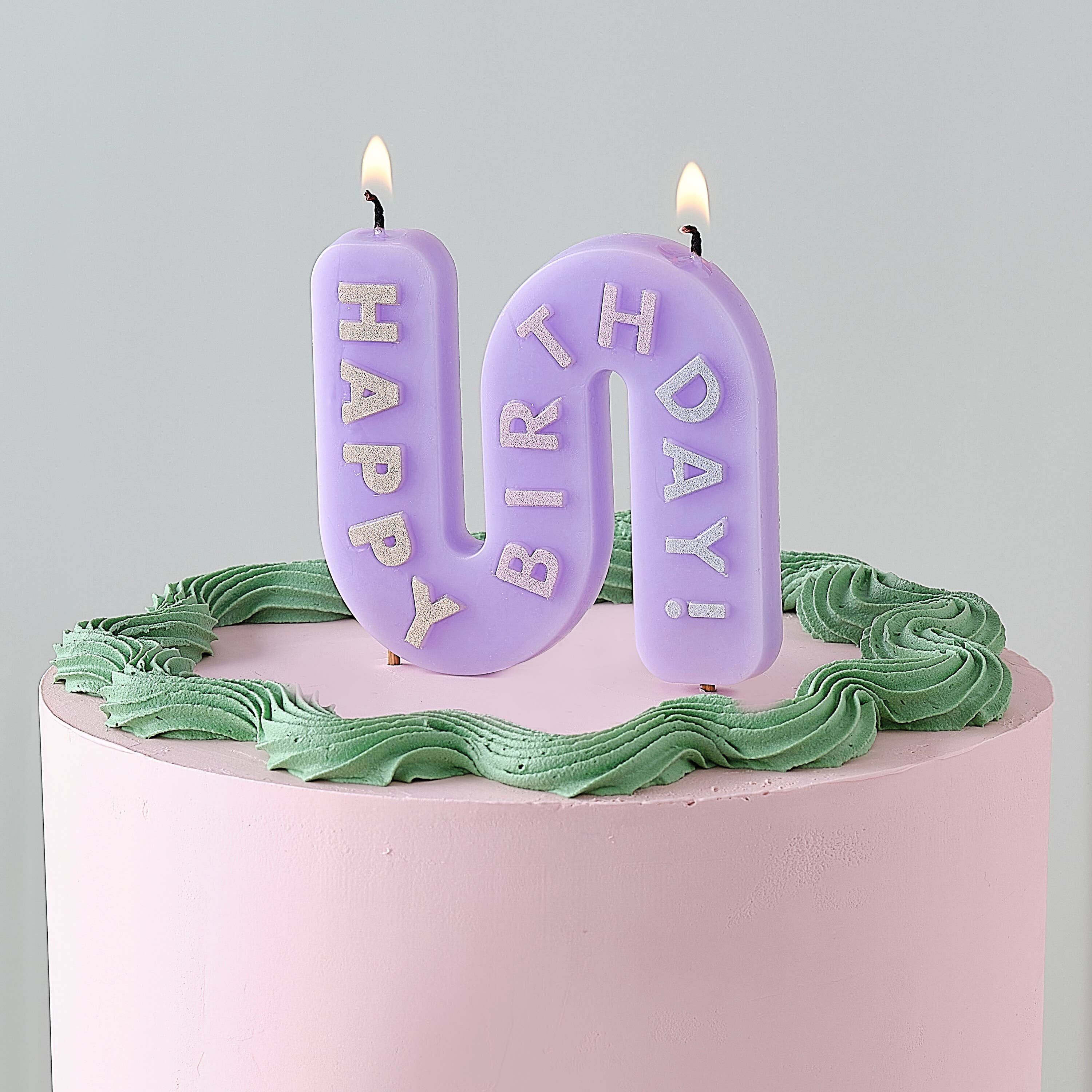 Ginger Ray - Pastel Happy Birthday Candle