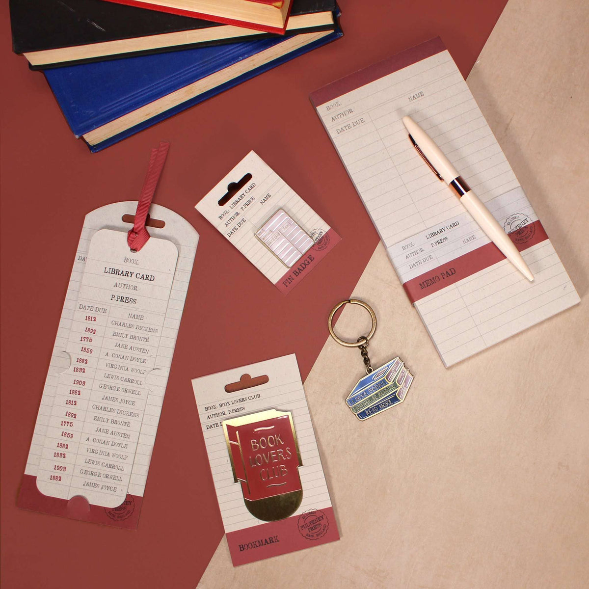 Library Card Metal Bookmark - Book Lover Gift