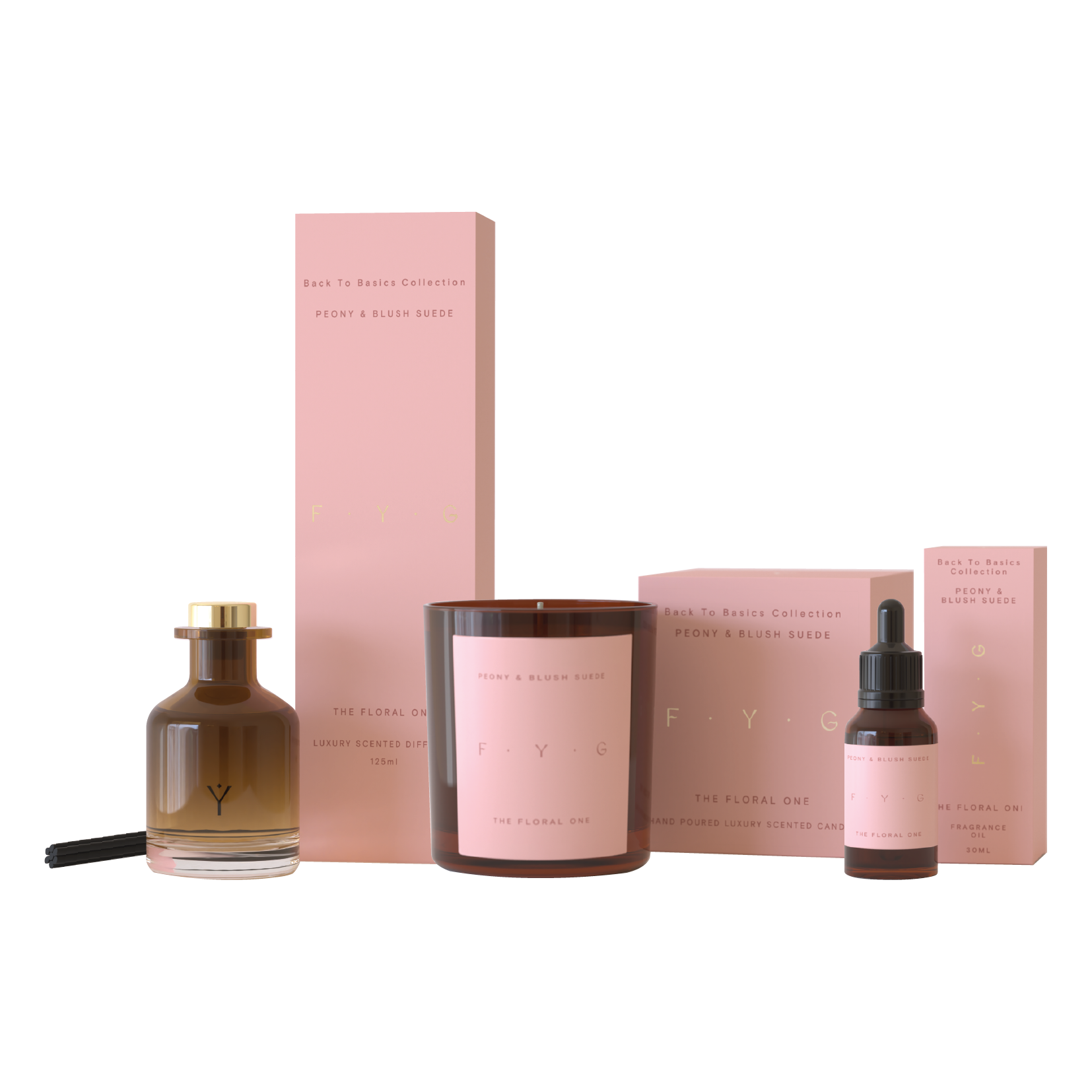 Peony & Blush Suede Candle