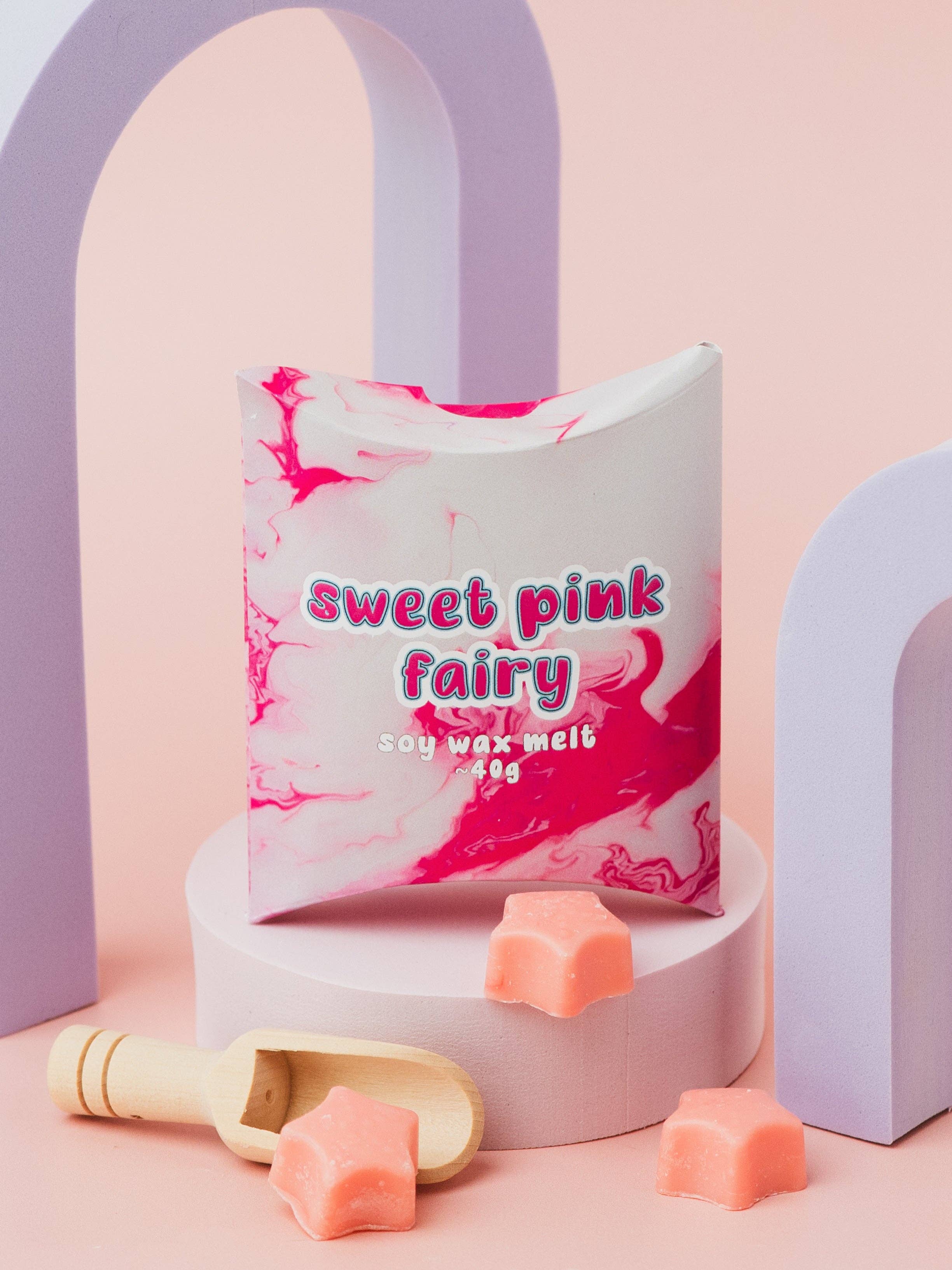 Sweet Pink Fairy Soy Wax Melt | Cotton Candy, Cherry, Vanilla & Pear
