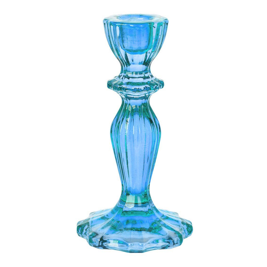 Blue Glass Candle Holder | Summer Gifts |