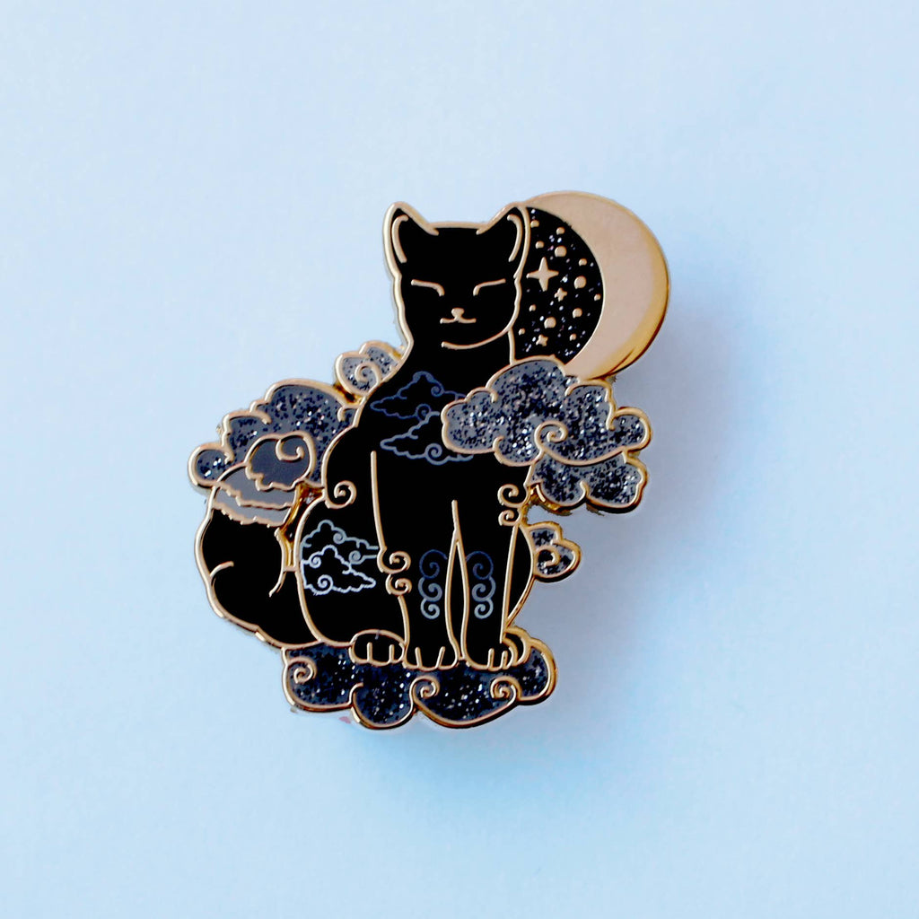 Glitter Punk - Cloud Cat Enamel Pin
