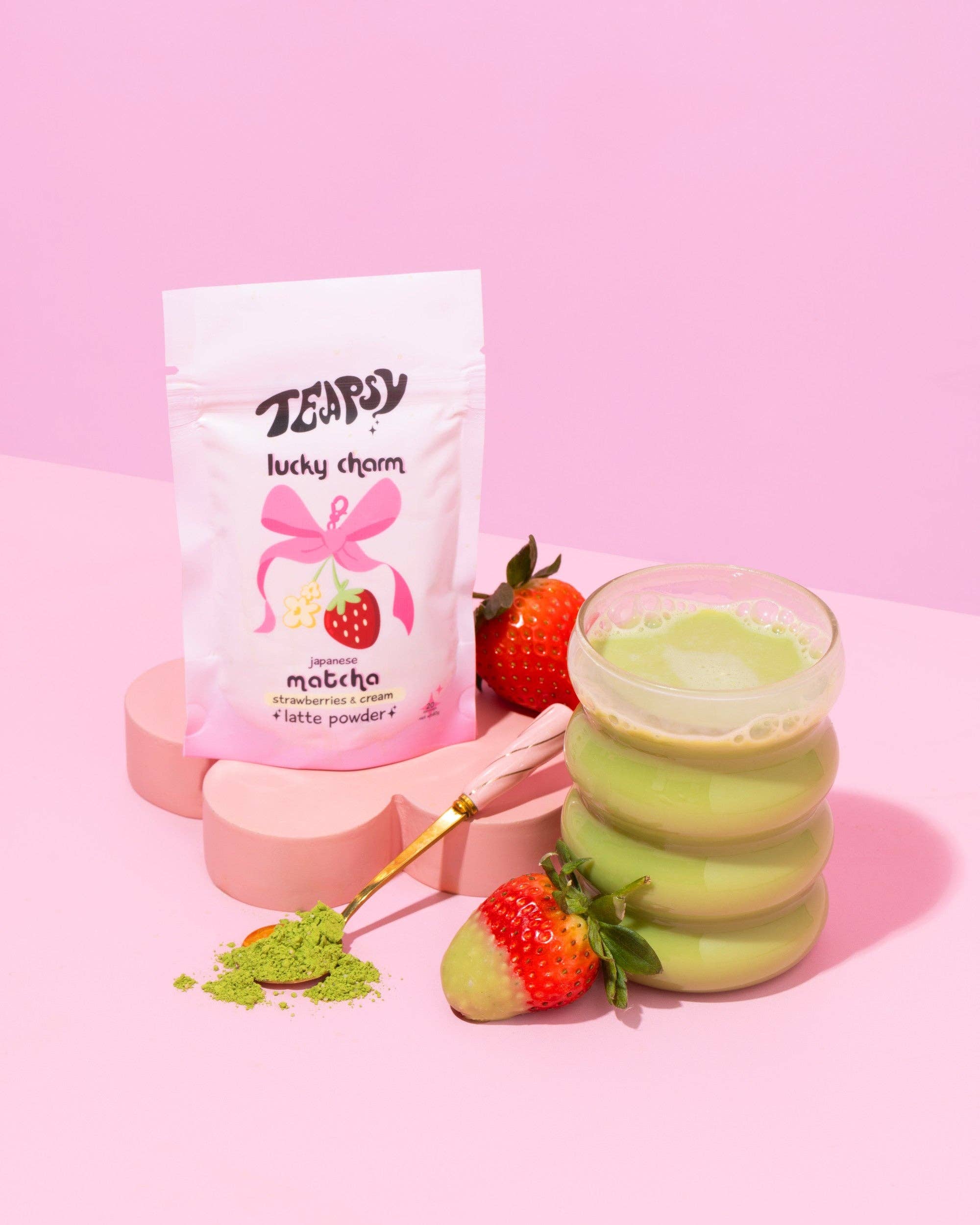 Matcha Strawberries & Cream "Lucky Charm"