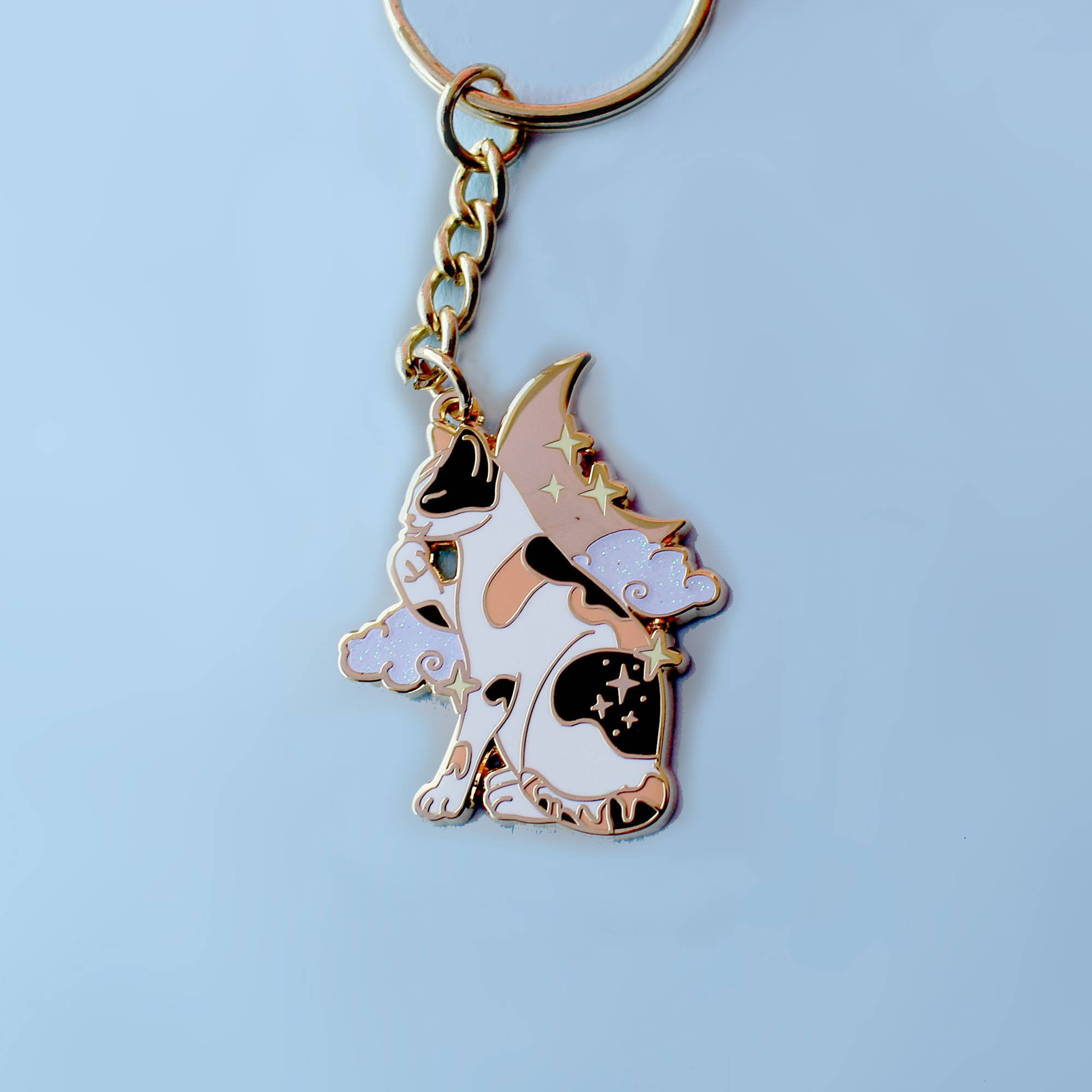 Glitter Punk - Calico Cat Key Chain