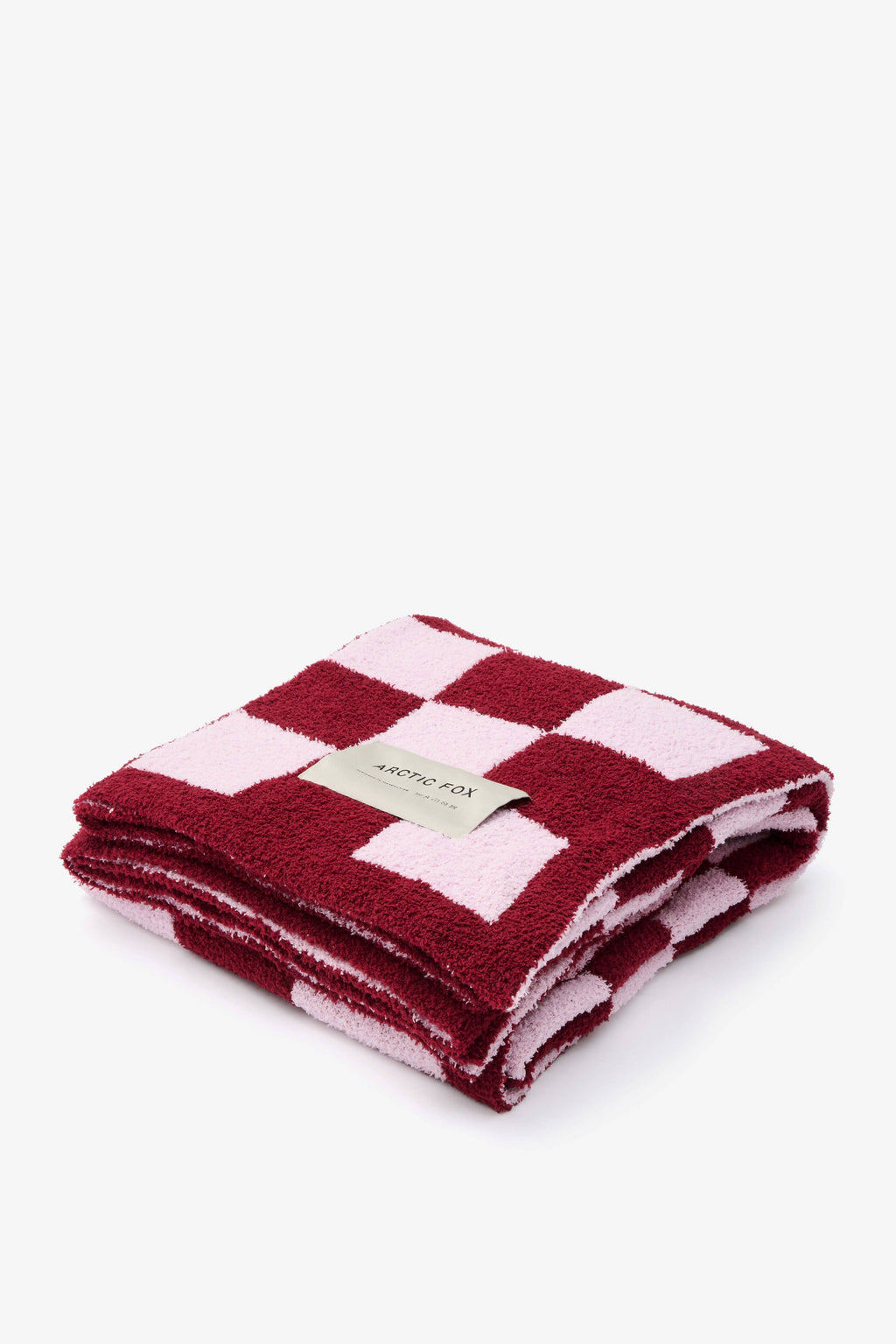 The Teddy Throw - 100% Recycled - Pink Check - AW26