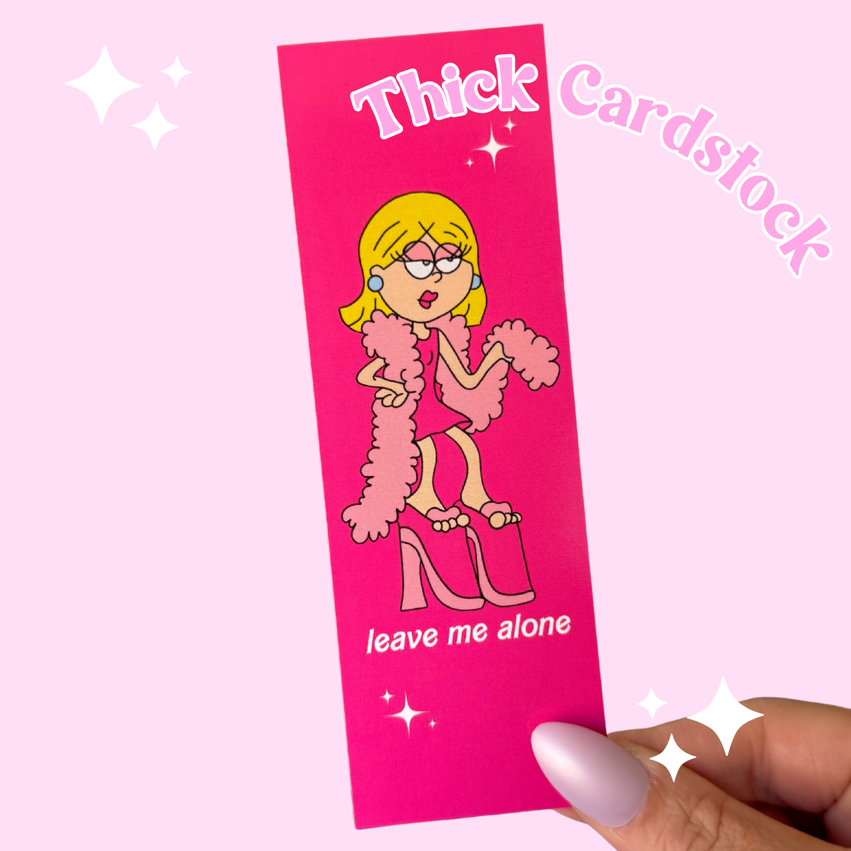 Leave Me Alone Book Mark (Quirky, Funky, Kawaii,Y2K)