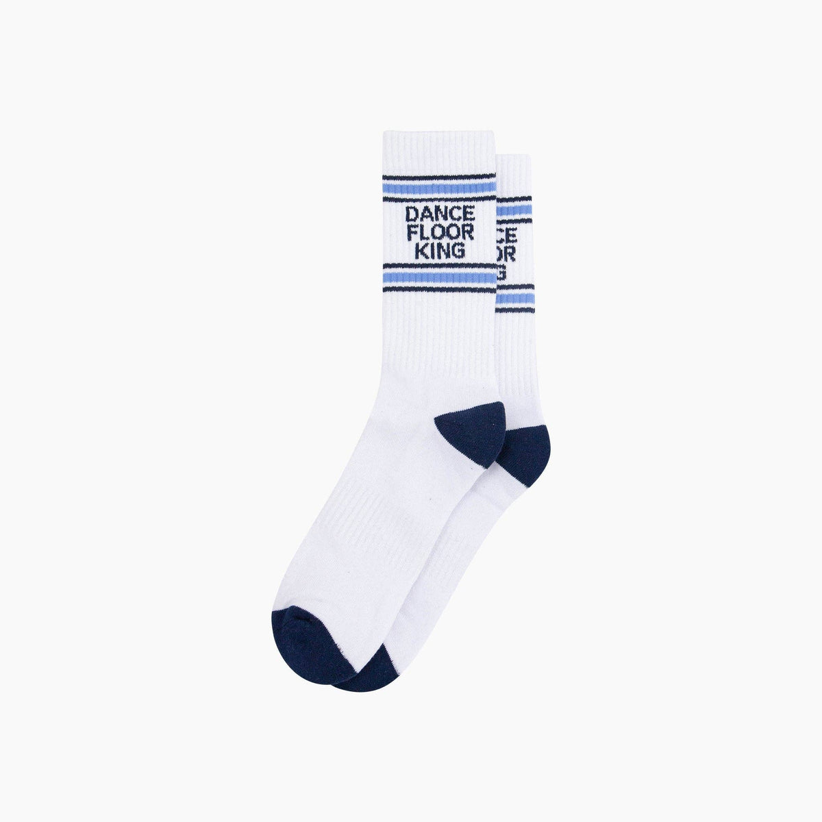 Dance Floor King Organic Cotton Sports Socks in White