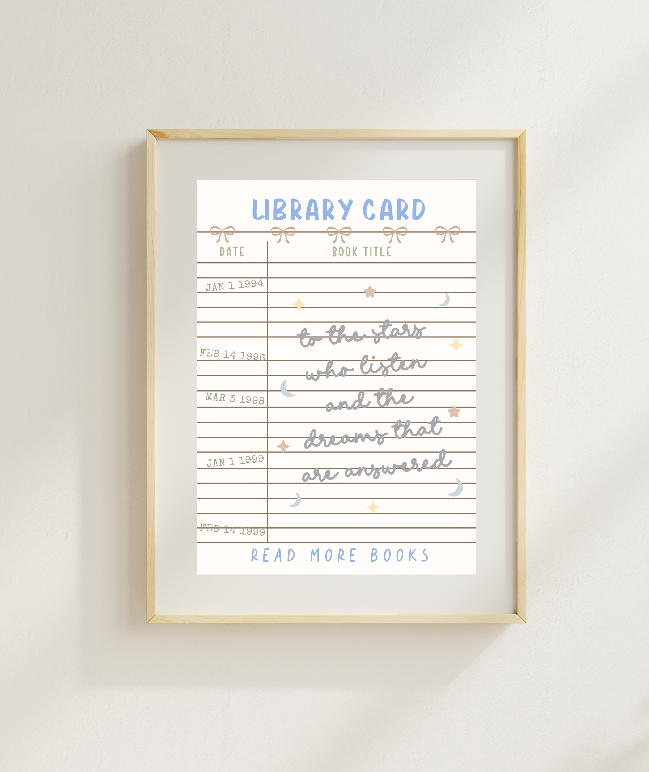 Fleurs on Sunday - To The Stars Who Listen Quote Print