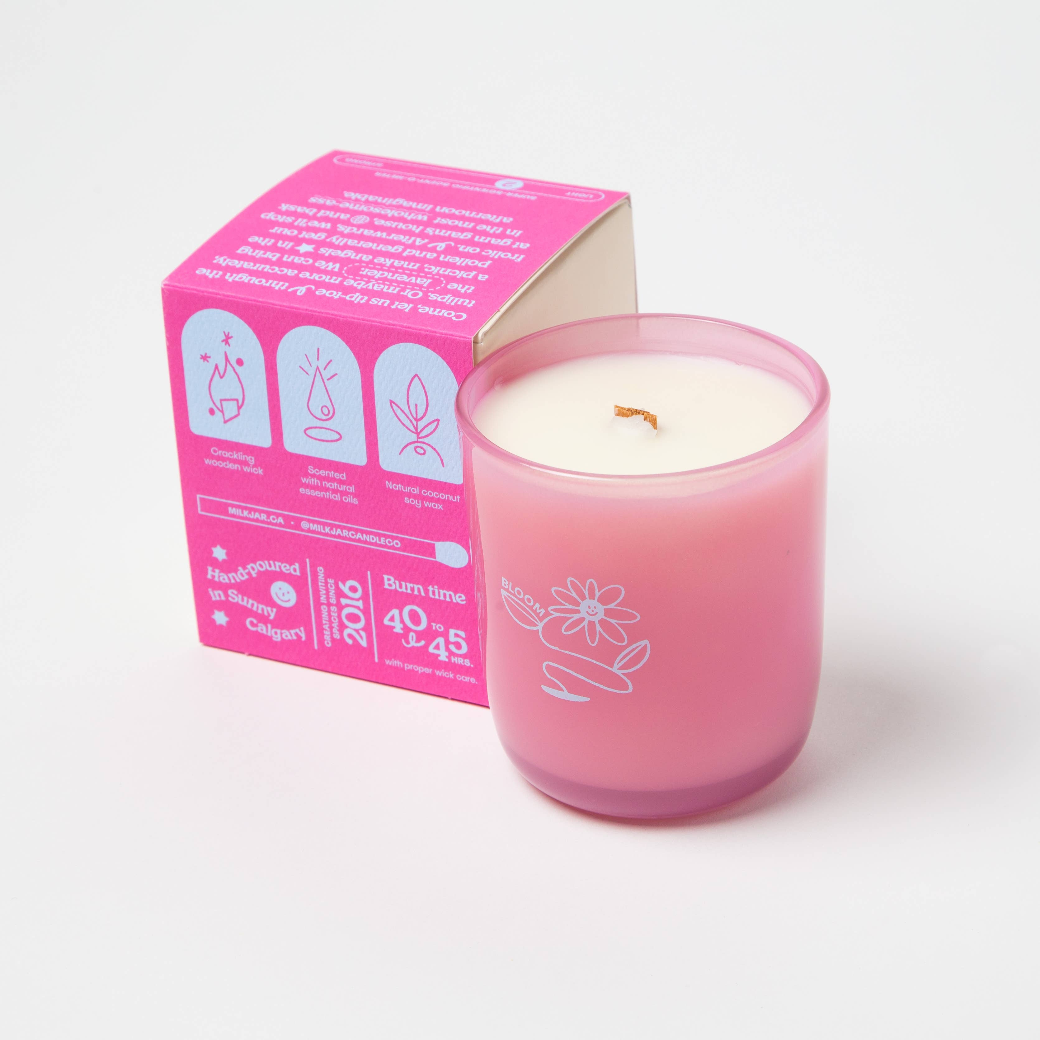 Milk Jar Candle Company - Essential Oil Coconut Soy Candle
