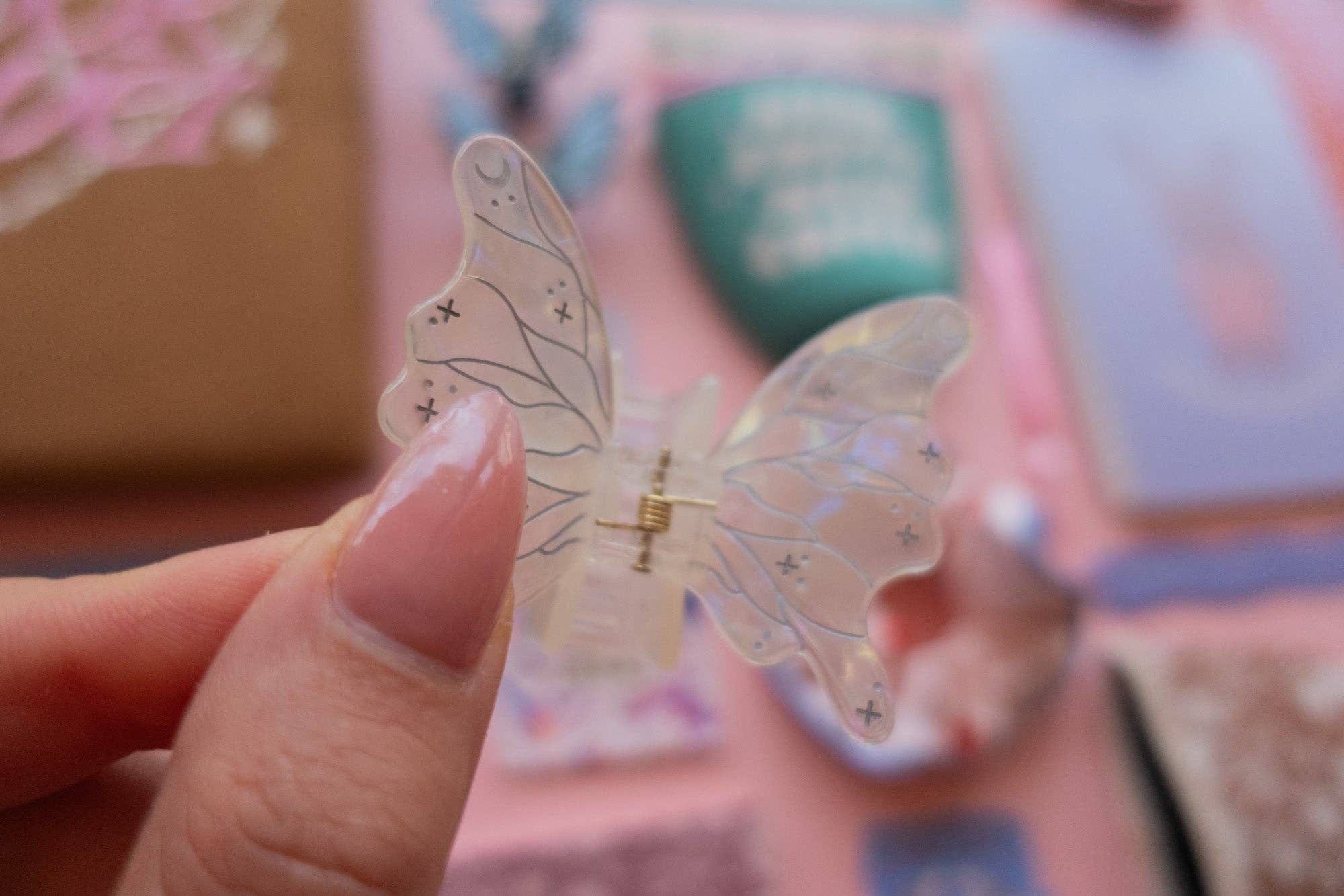 Jollie Ollie Designs - Mini Fairy Wings Butterfly Hair Claw (Set of 2)