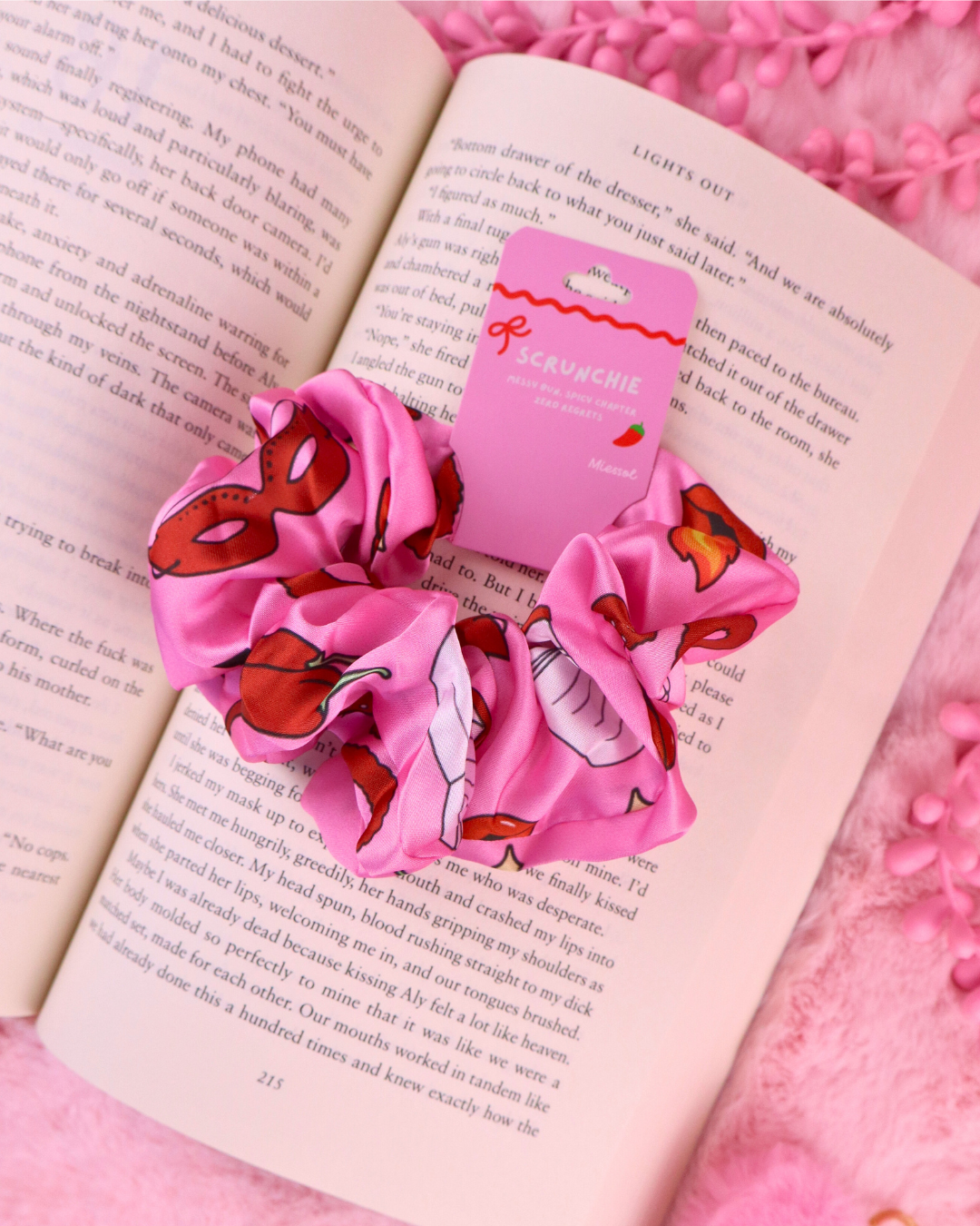 Miessol - Spicy Books Scrunchie for Romance Readers