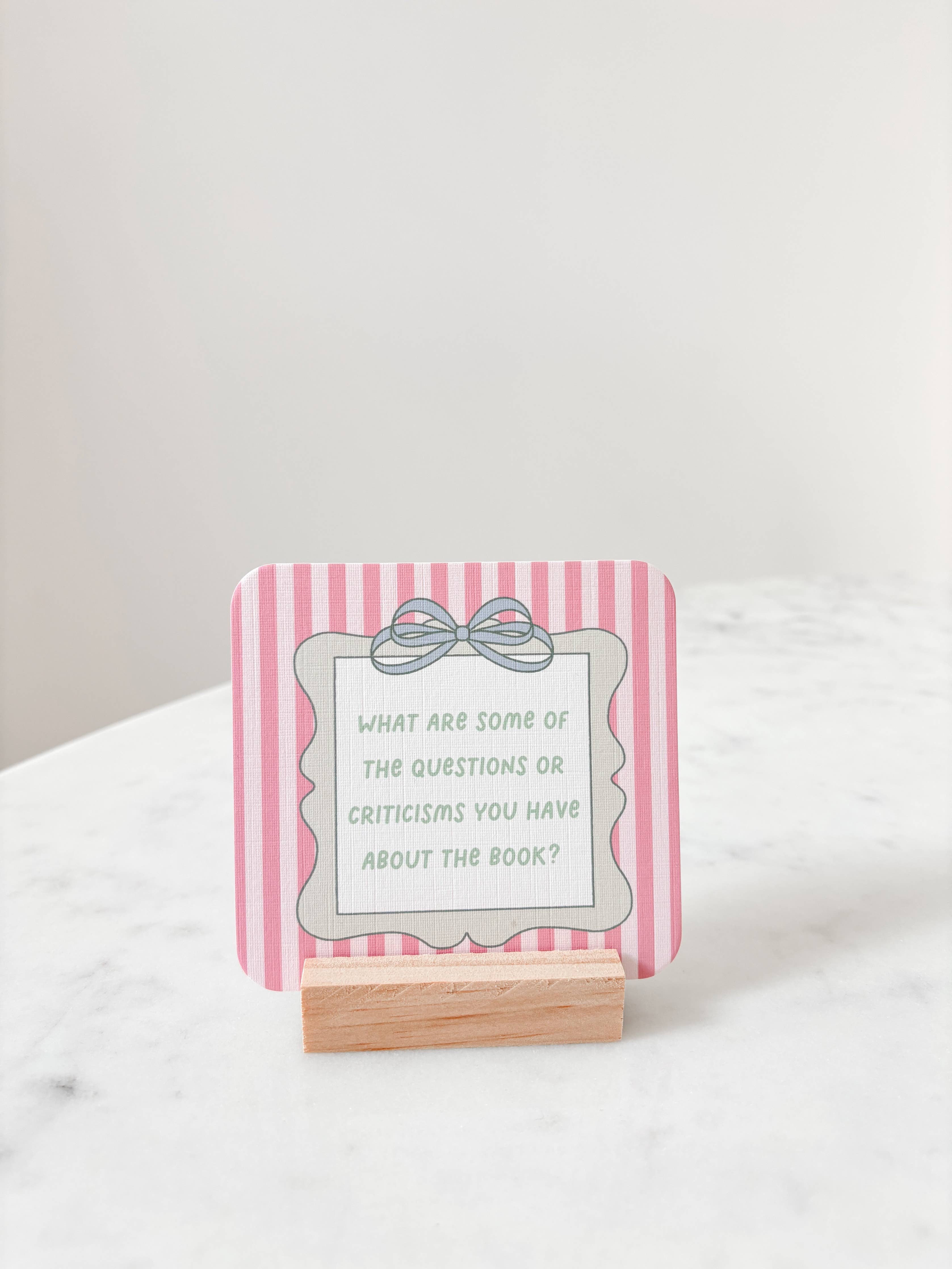 Book Club & Yap | Book Club Discussion Cards