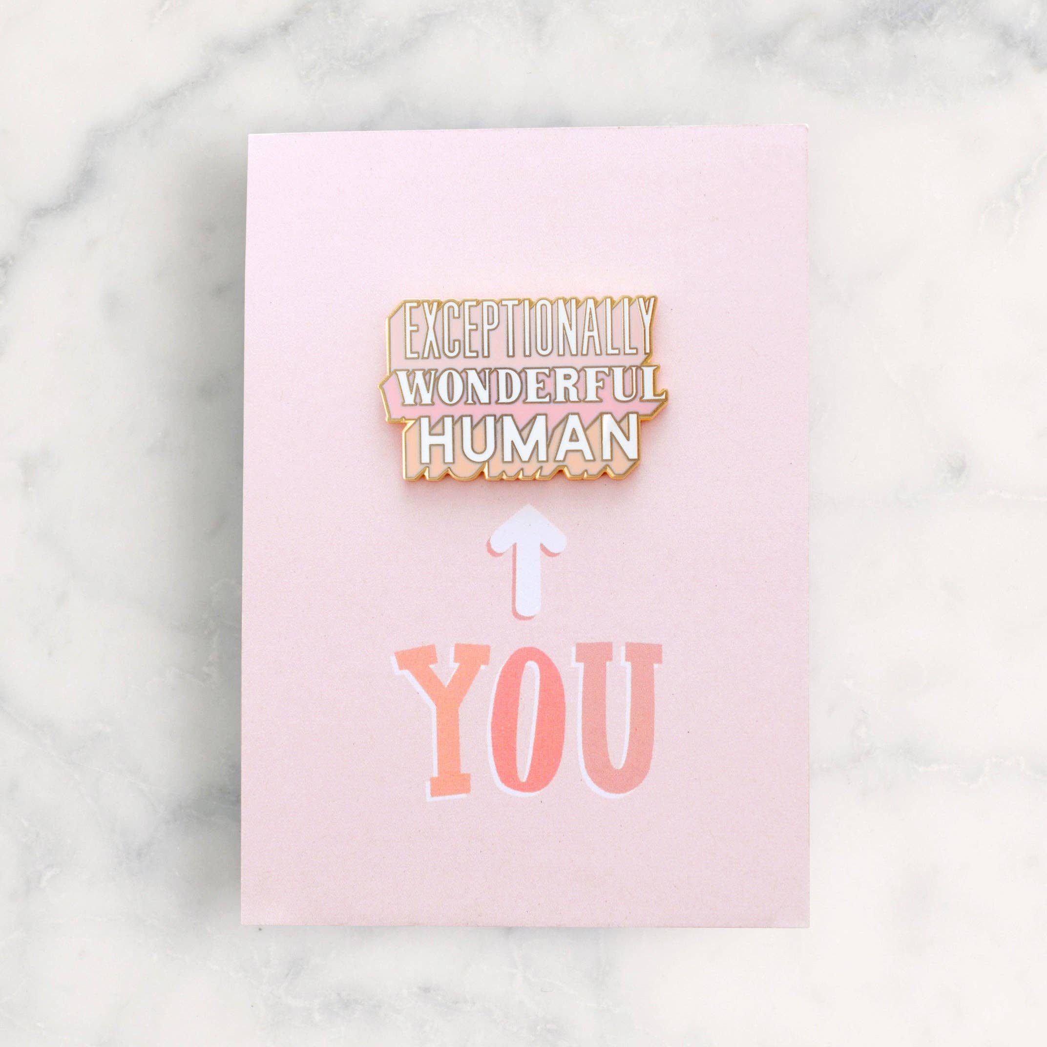 Alphabet Bags - Exceptionally Wonderful Human Enamel Pin