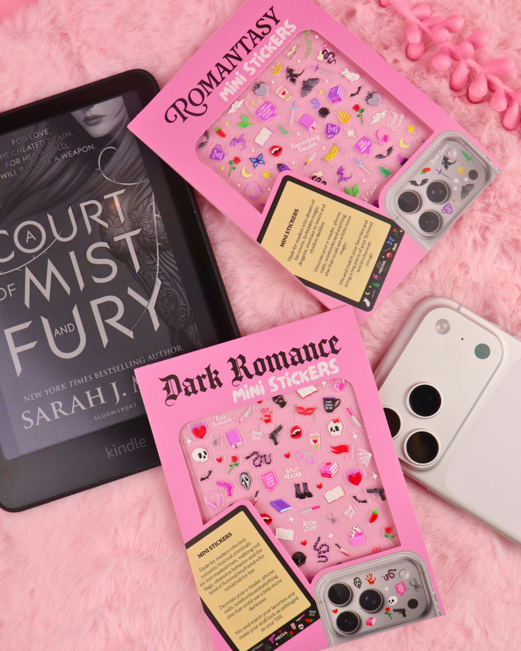 Dark Romance Mini Stickers for Kindle and Phone