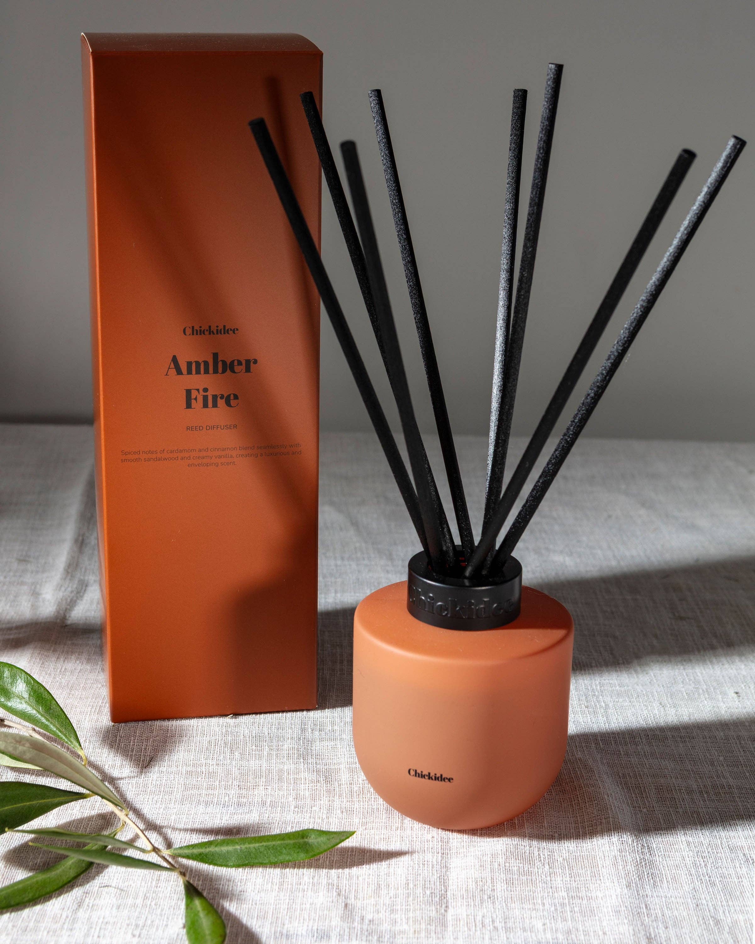 Amber Fire Core Reed Diffuser