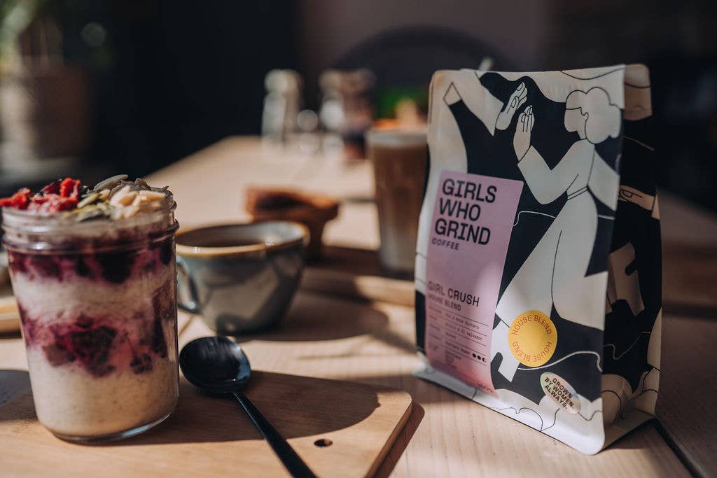Coffee Beans, Girl Crush, houseblend coffee.