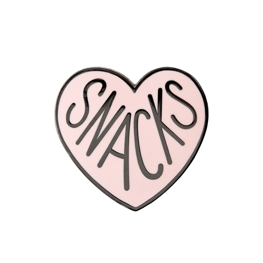 Alphabet Bags - Heart Snacks Enamel Pin