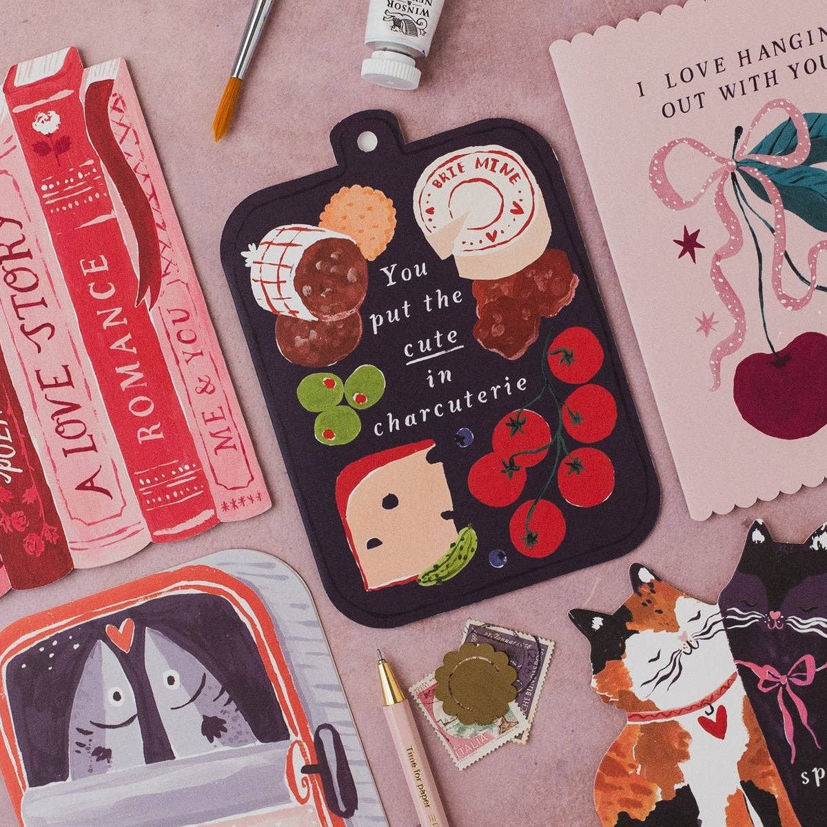 Cute in Charcuterie Board Card | Foodie Anniversary Cards