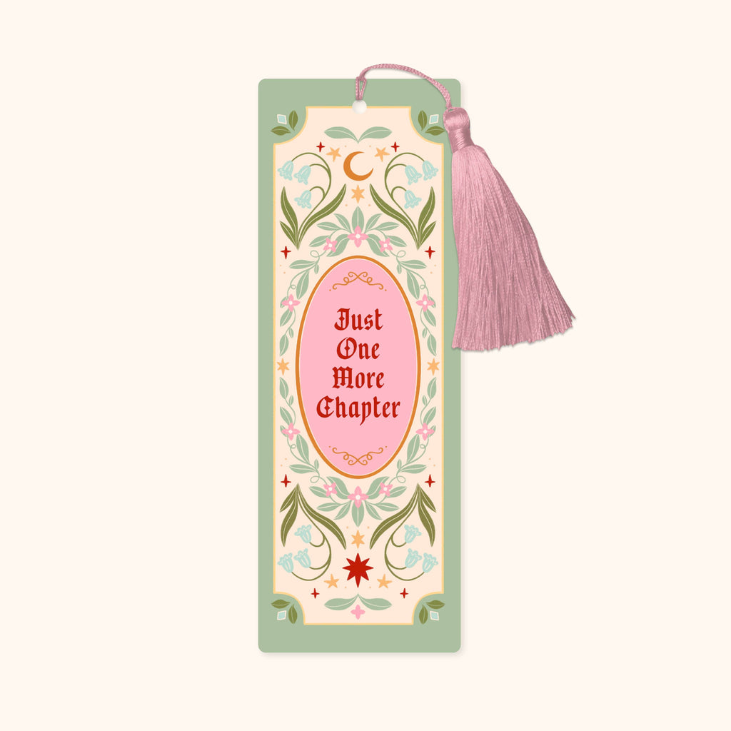 Just One More Chapter Fantasy Bookmark with Tassel