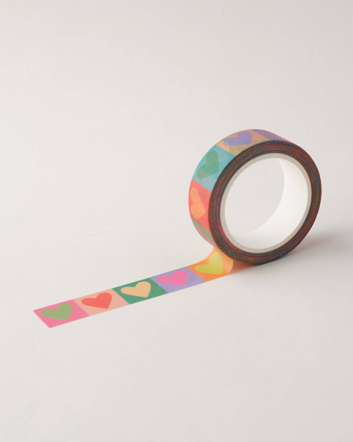 Rainbow Love Hearts Washi Tape